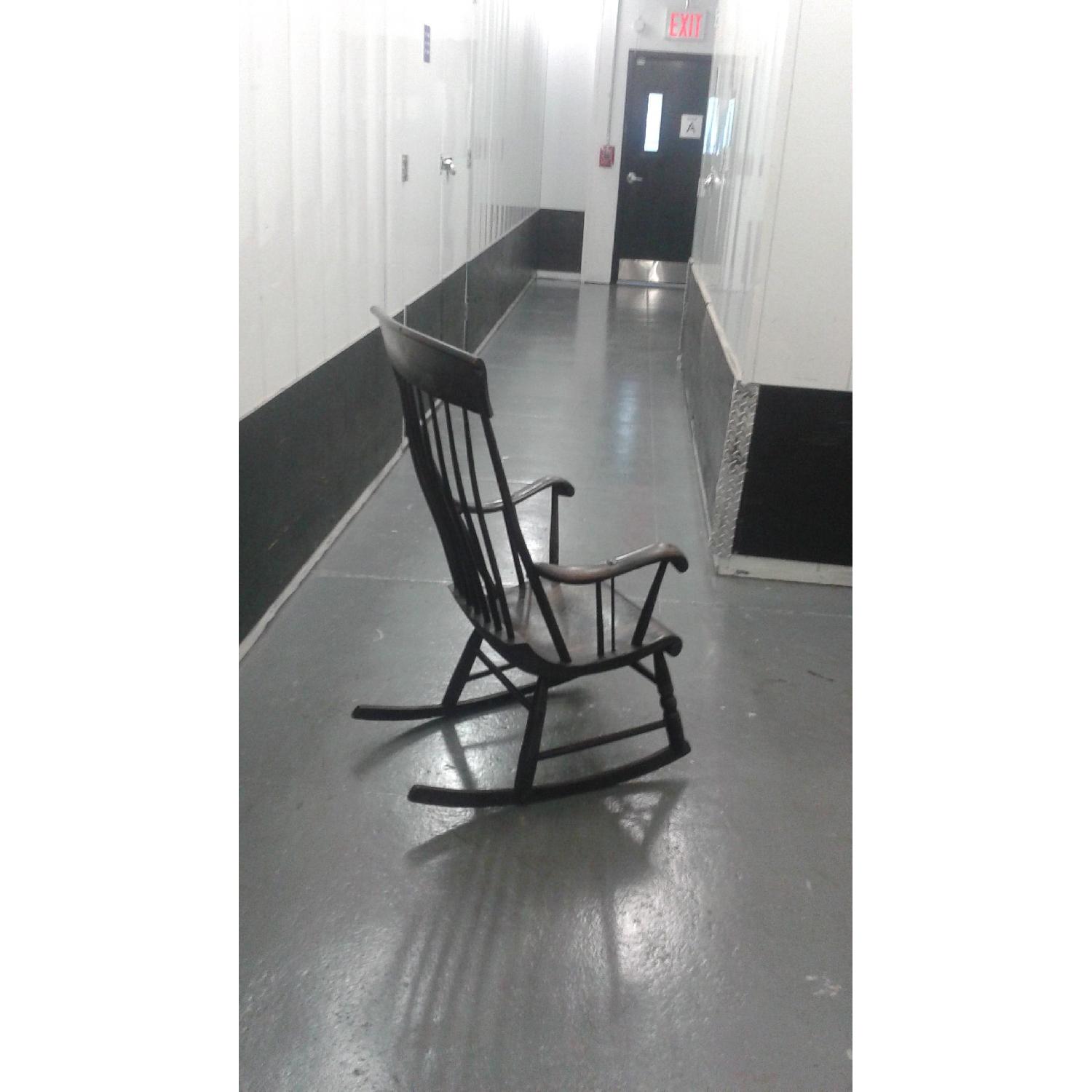 Antique 1820-1840 Boston Windsor Birdcage Rocking Chair - image-10