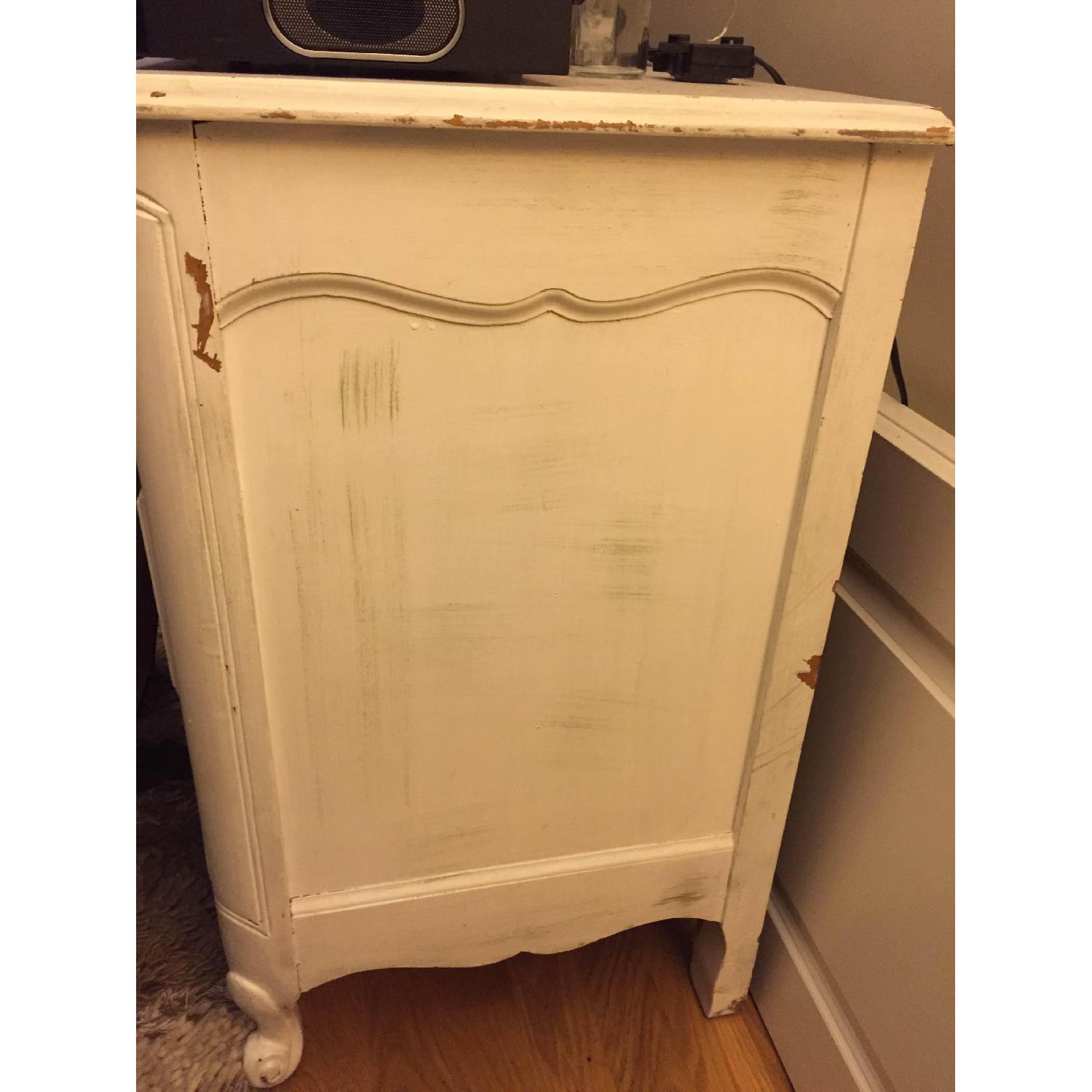 Shabby Chic Antique/Vintage French Provincial White Dresser - image-6