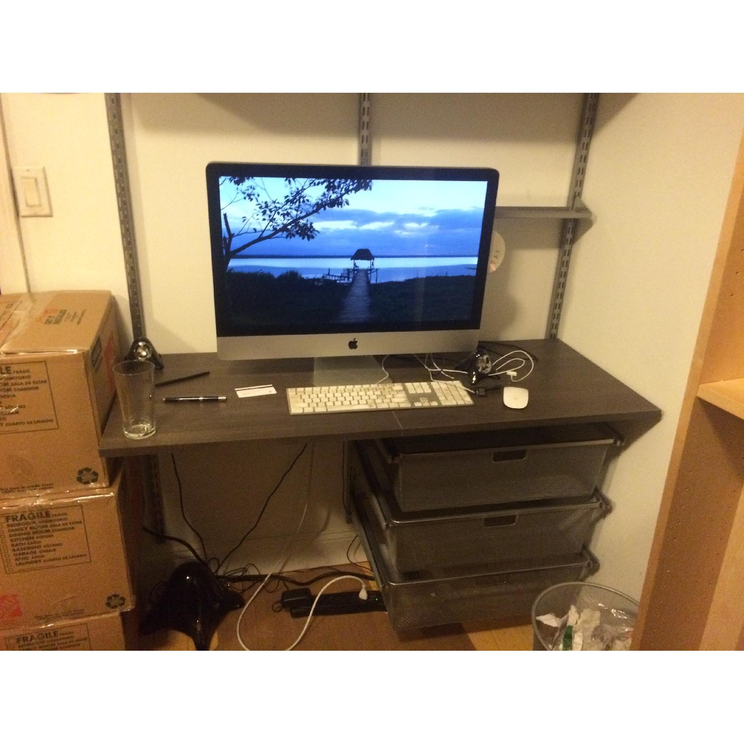 Elfa Wall Mounted Floating Computer Desk - image-1