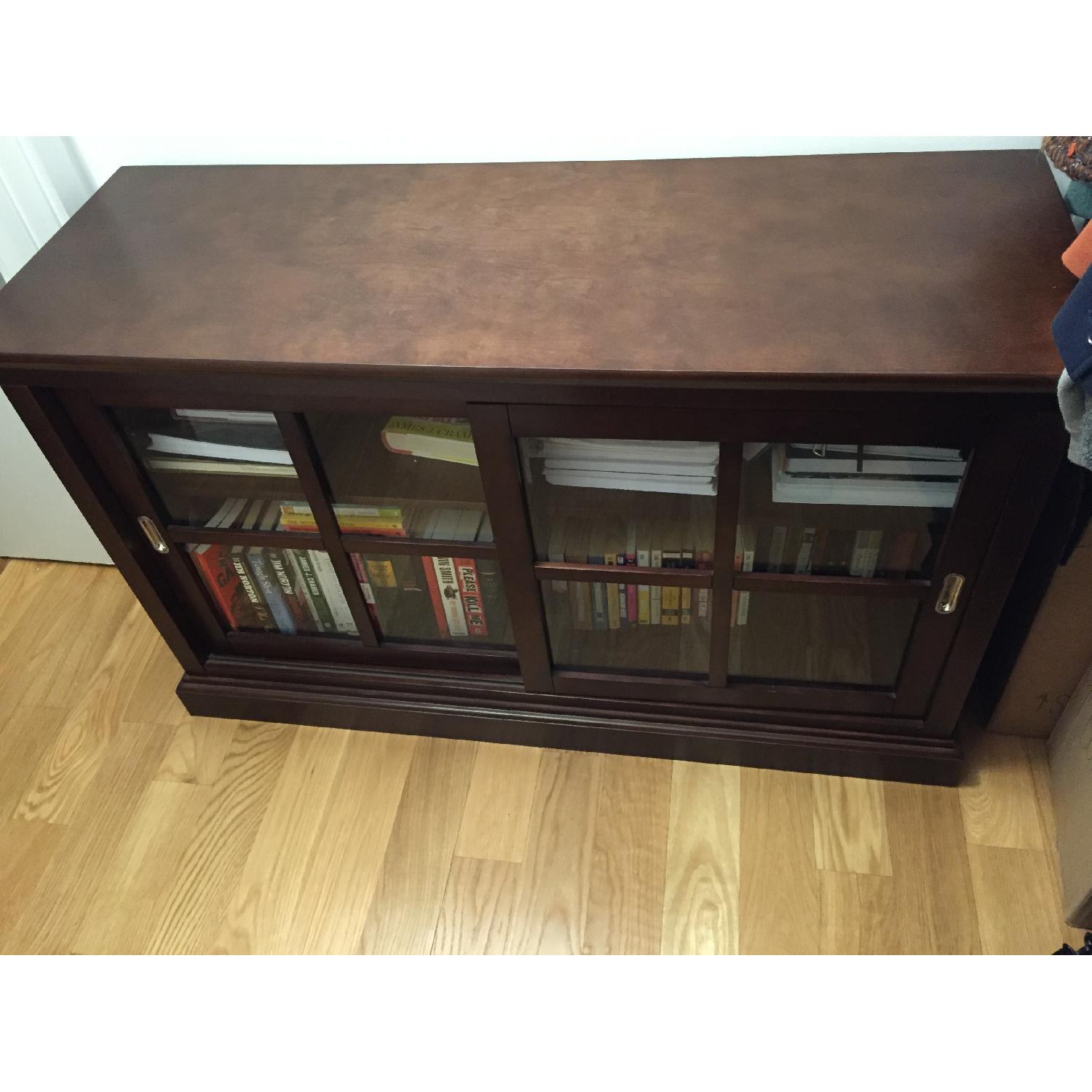 Bob's Bookcase w/ Sliding Glass Doors - image-1