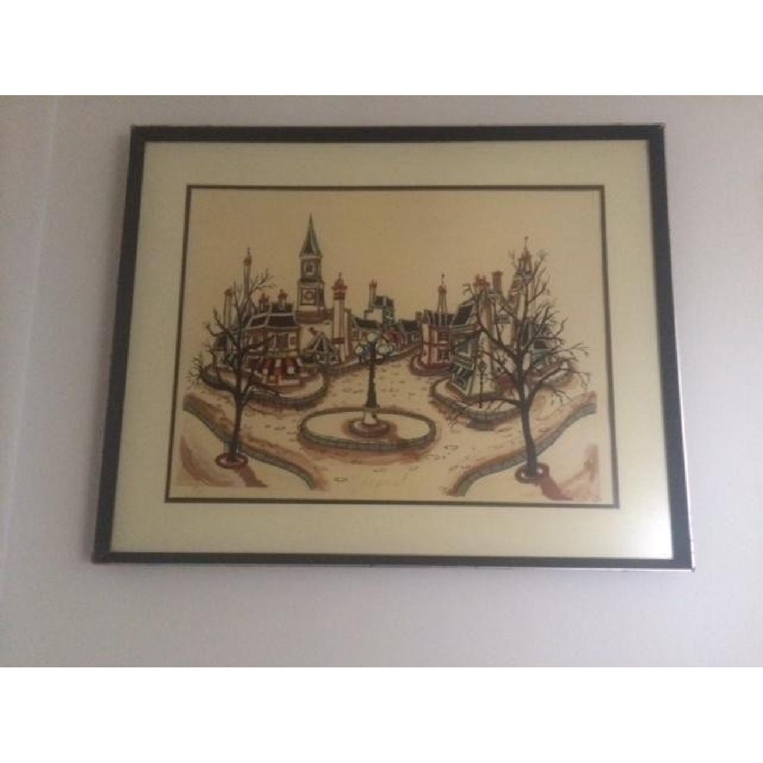 Jacquest Tom Wood Quaint Village Litho - image-1