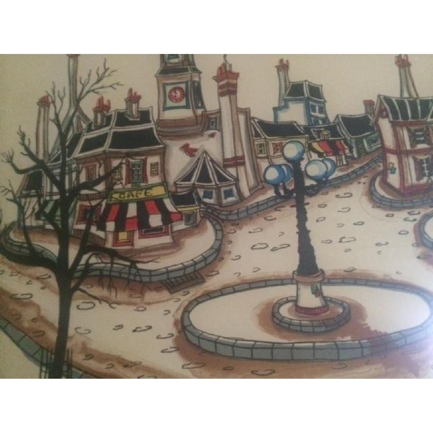 Jacquest Tom Wood Quaint Village Litho - image-4