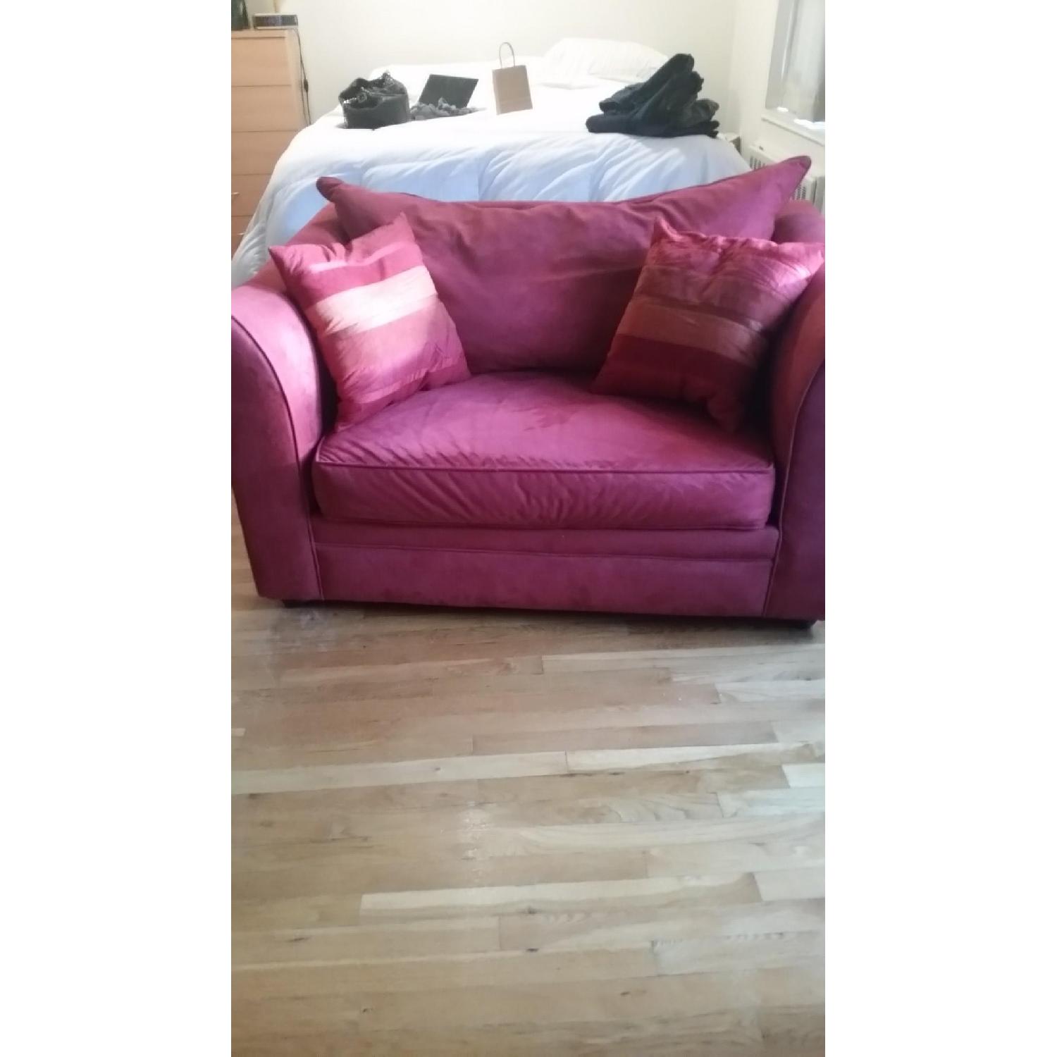 Oversized Chair/Loveseat w/ Pull Out Twin Bed - image-1