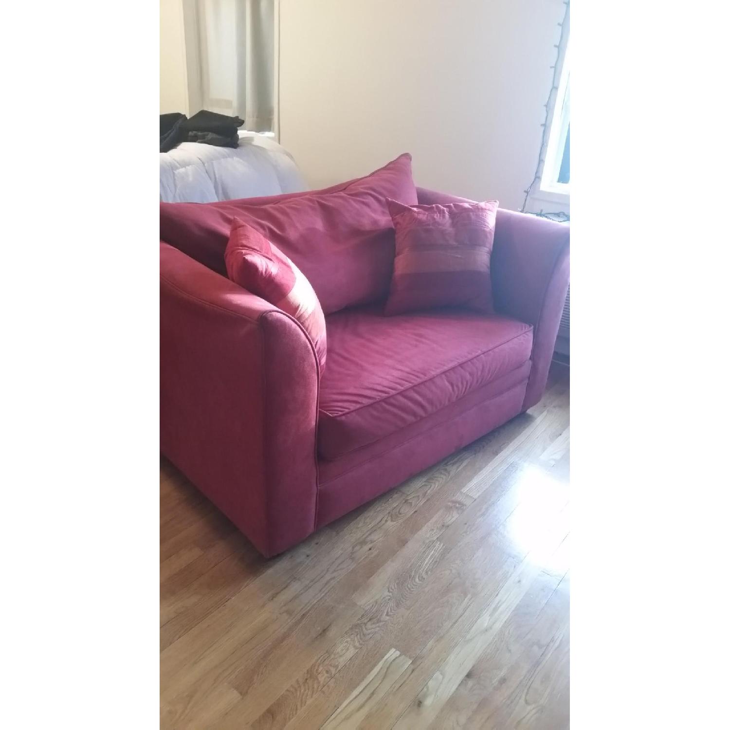 Oversized Chair/Loveseat w/ Pull Out Twin Bed - image-2