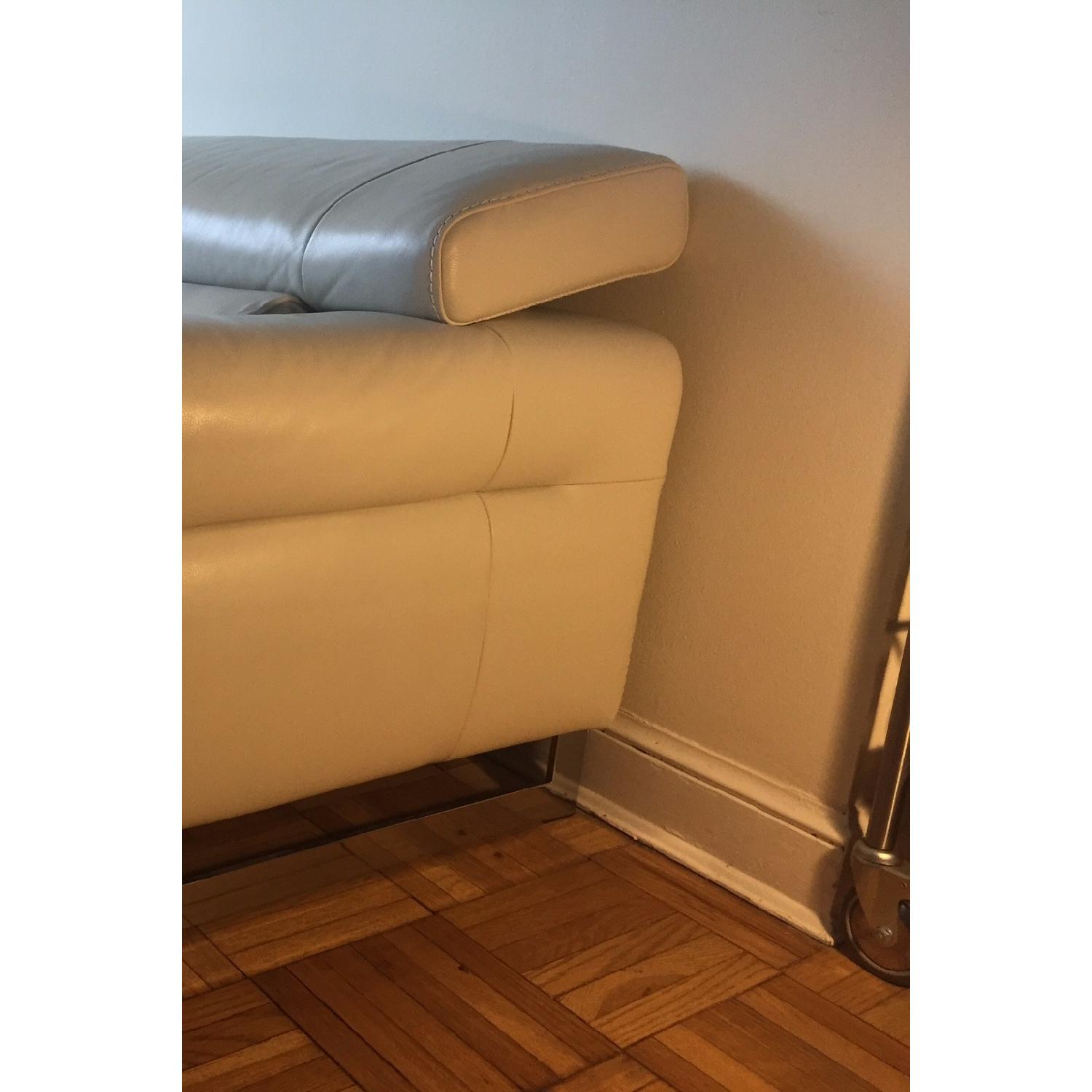 Natuzzi Italian Leather Sofa + Arm Chair - image-3