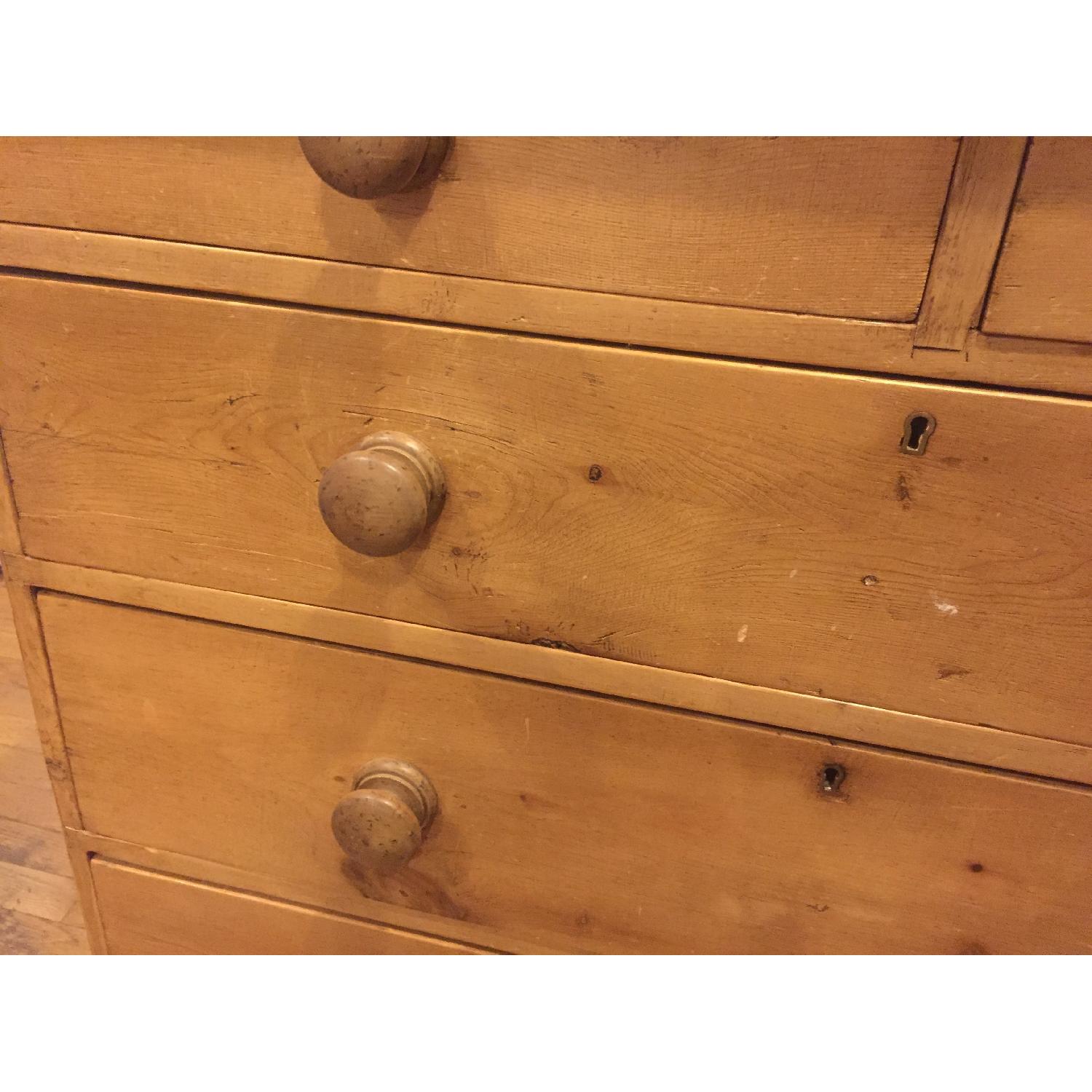 Antique English Pine 5 Drawer Dresser - image-5