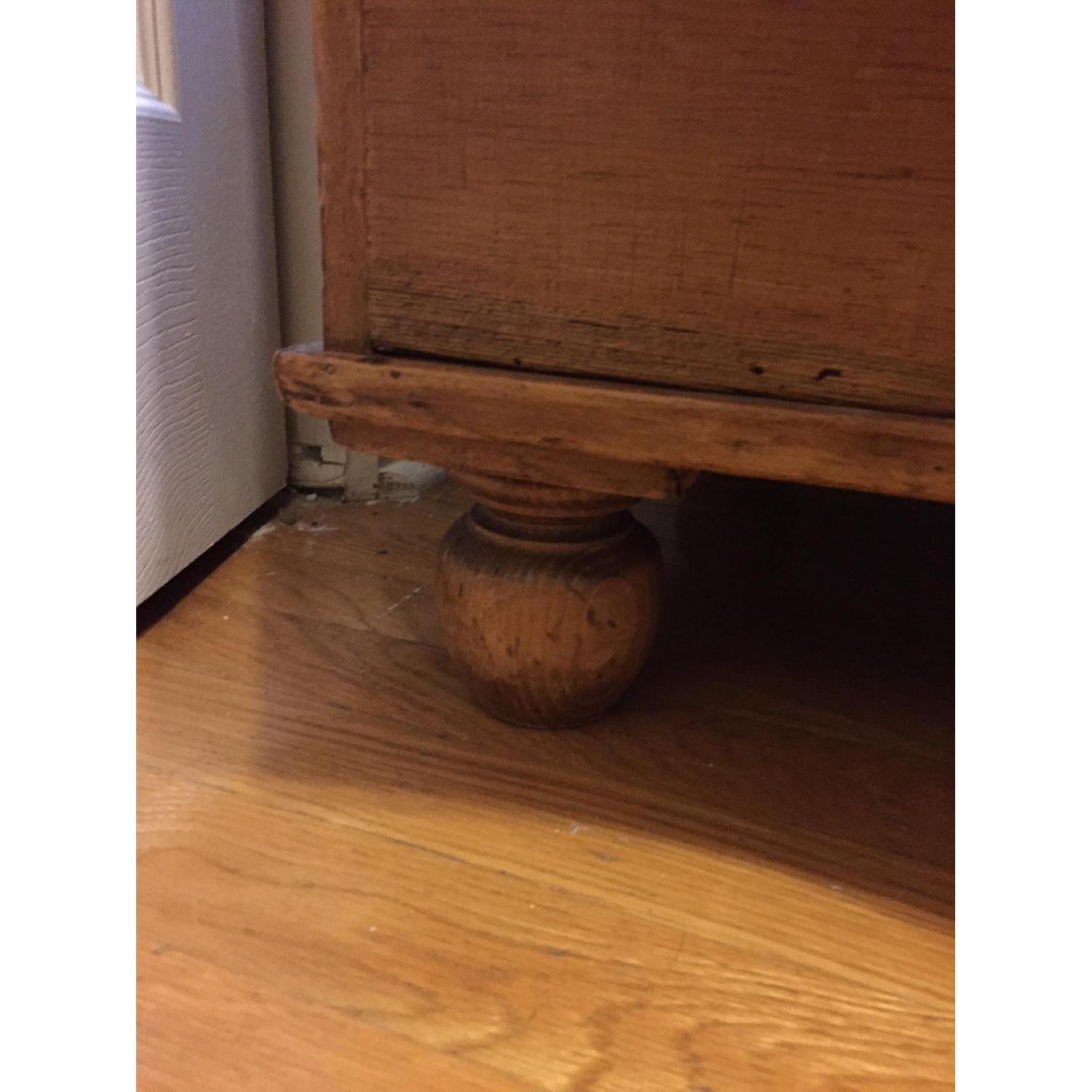 Antique English Pine 5 Drawer Dresser - image-6