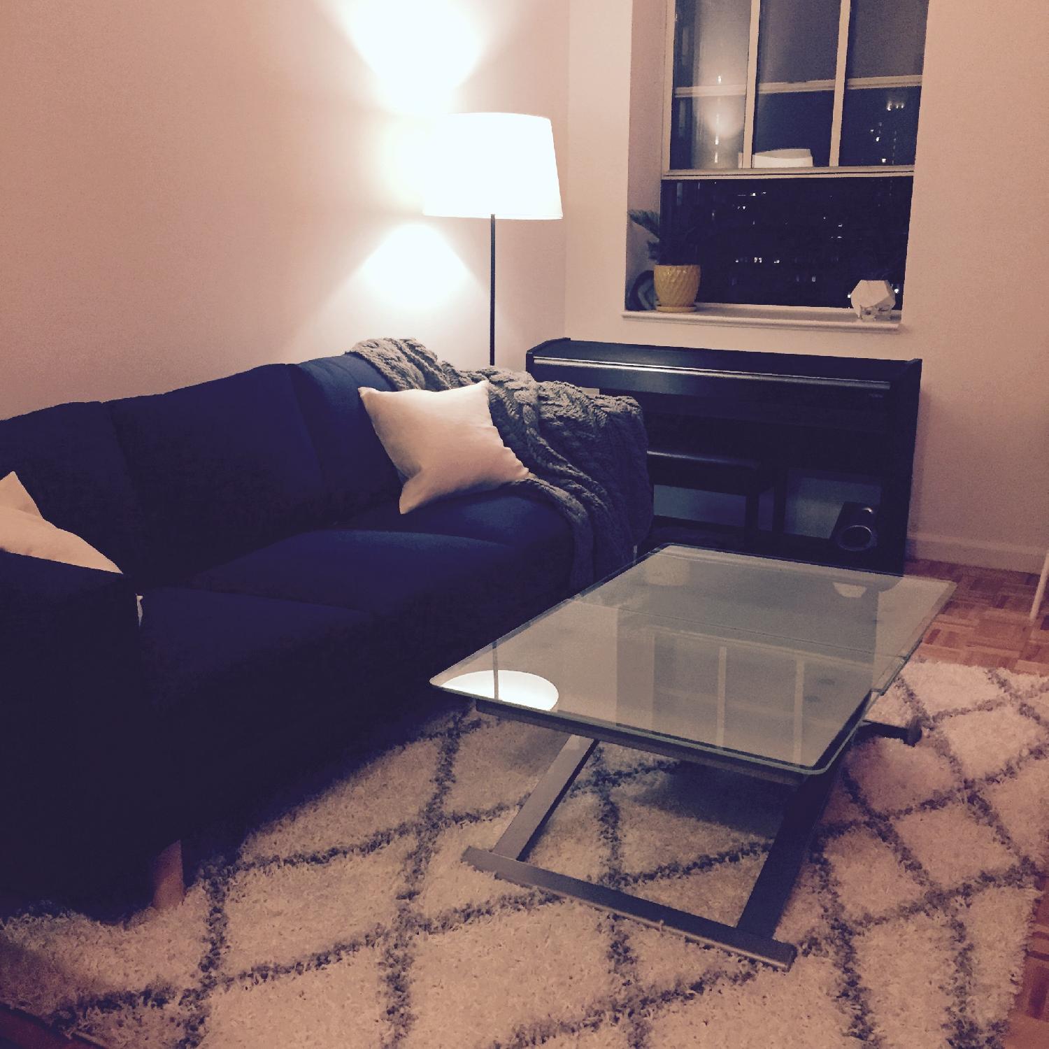 Calligaris Italian Glass Extendable Dining Table - image-4