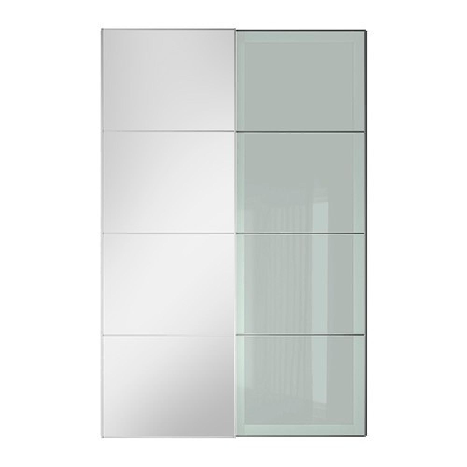 Ikea PAX Wardrobe with Glass/Mirror doors AptDeco