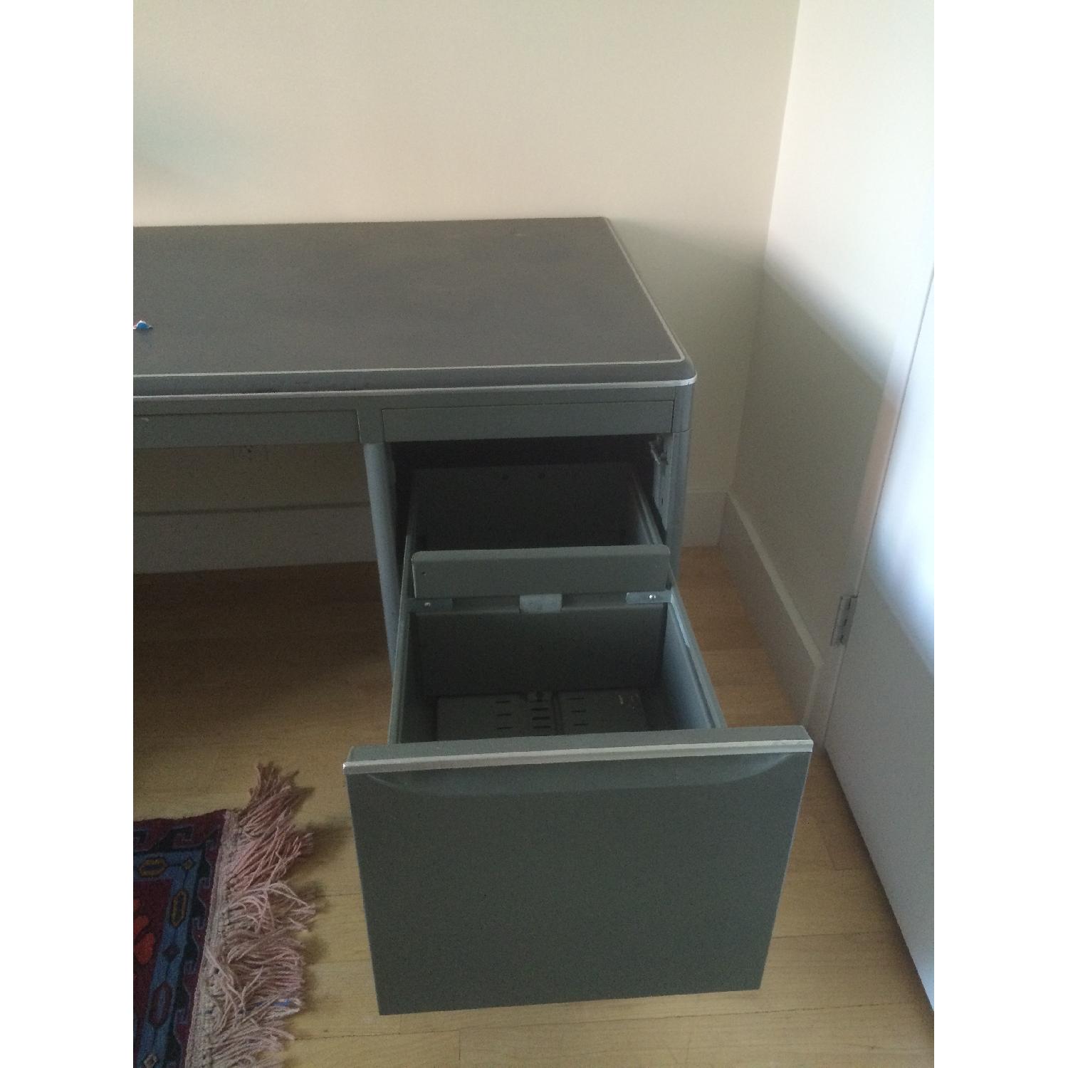 General Fireproofing Co. Grey Tanker Desk - image-2