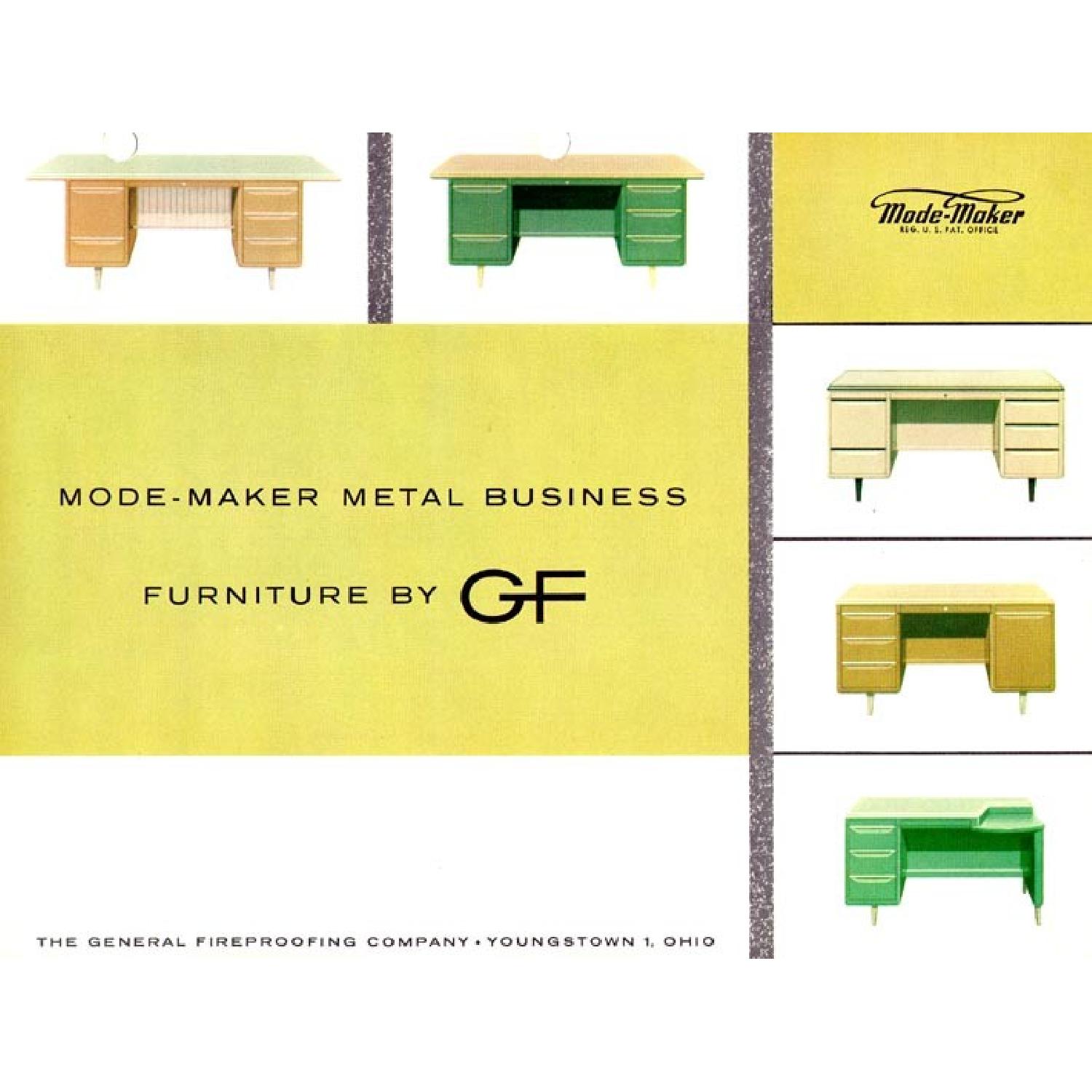 General Fireproofing Co. Grey Tanker Desk AptDeco