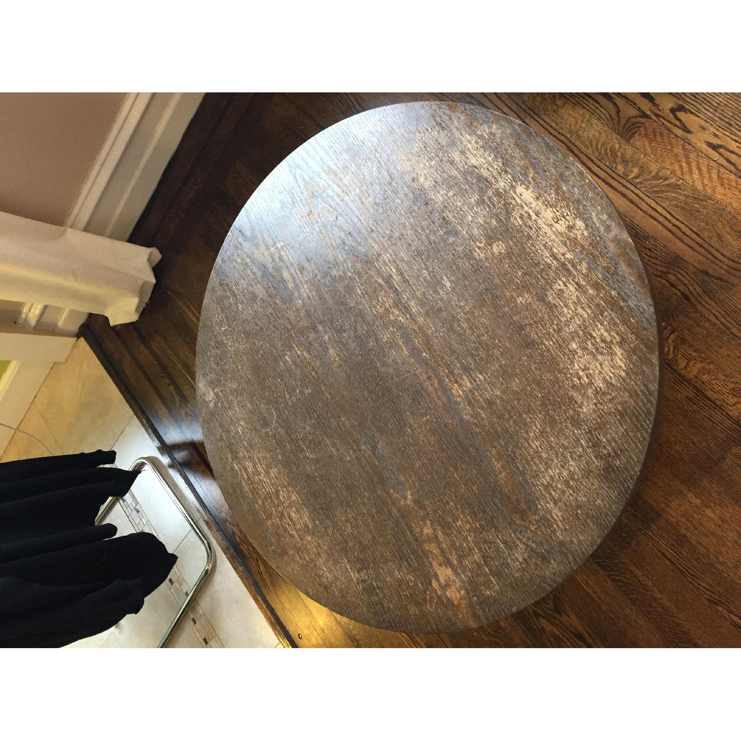 West Elm Wood Round Coffee Table - image-2