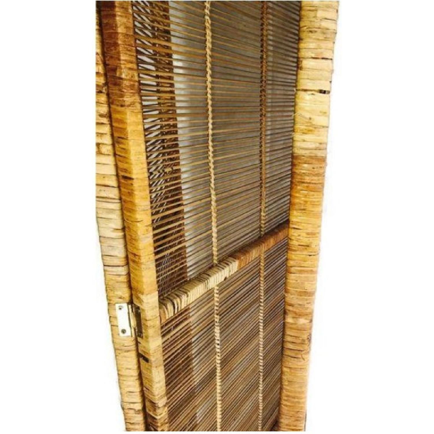 Vintage Bamboo & Rattan Room Divider AptDeco
