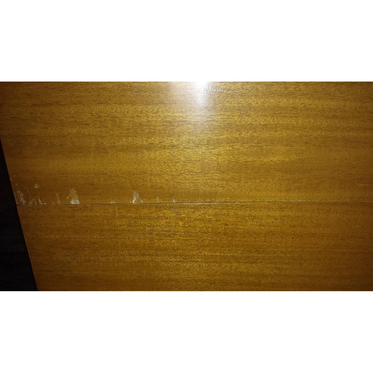 Adjustable Wood Table w/ 5 Extra Leaves - image-1