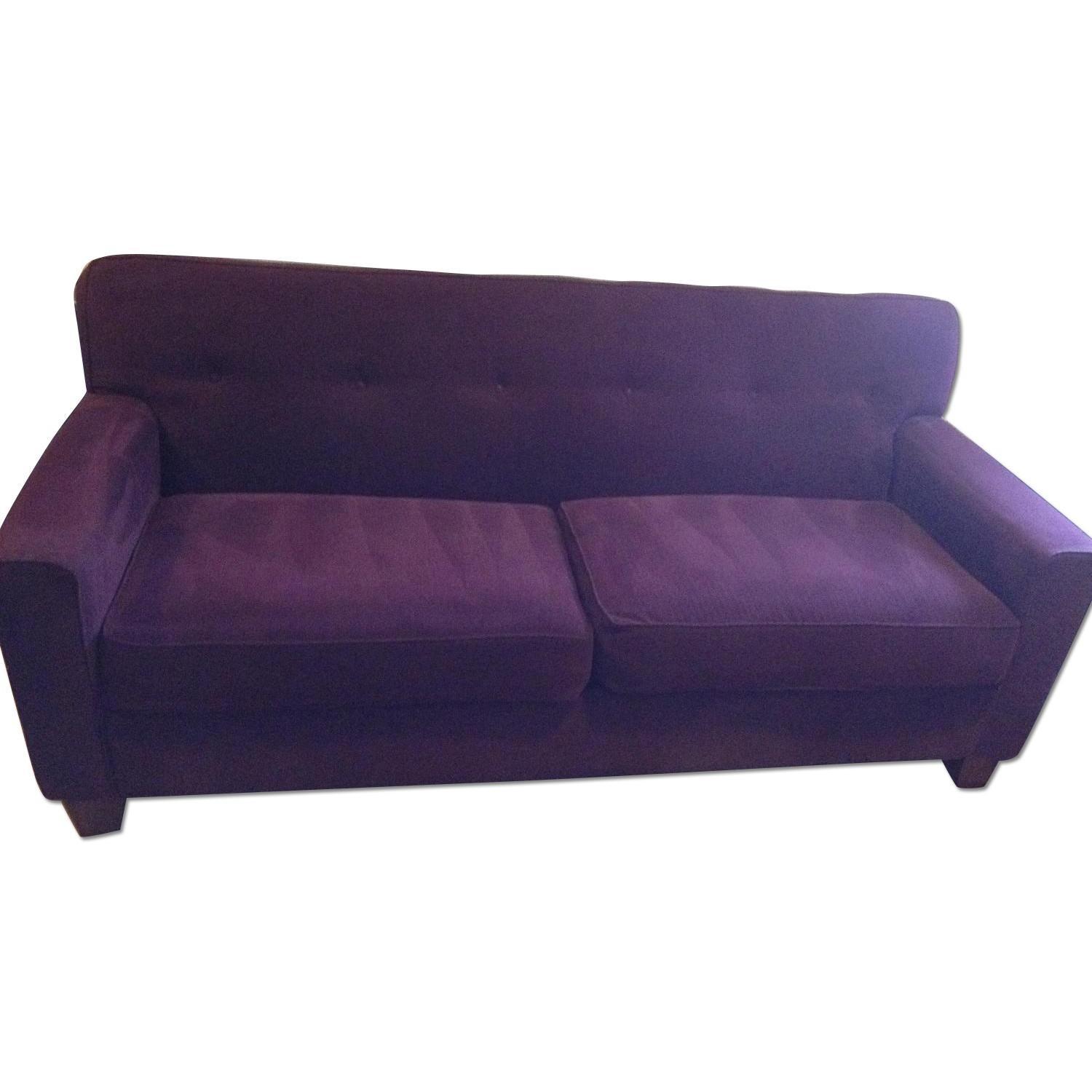Ashley's Danielle Series EggplantColored Sofa AptDeco