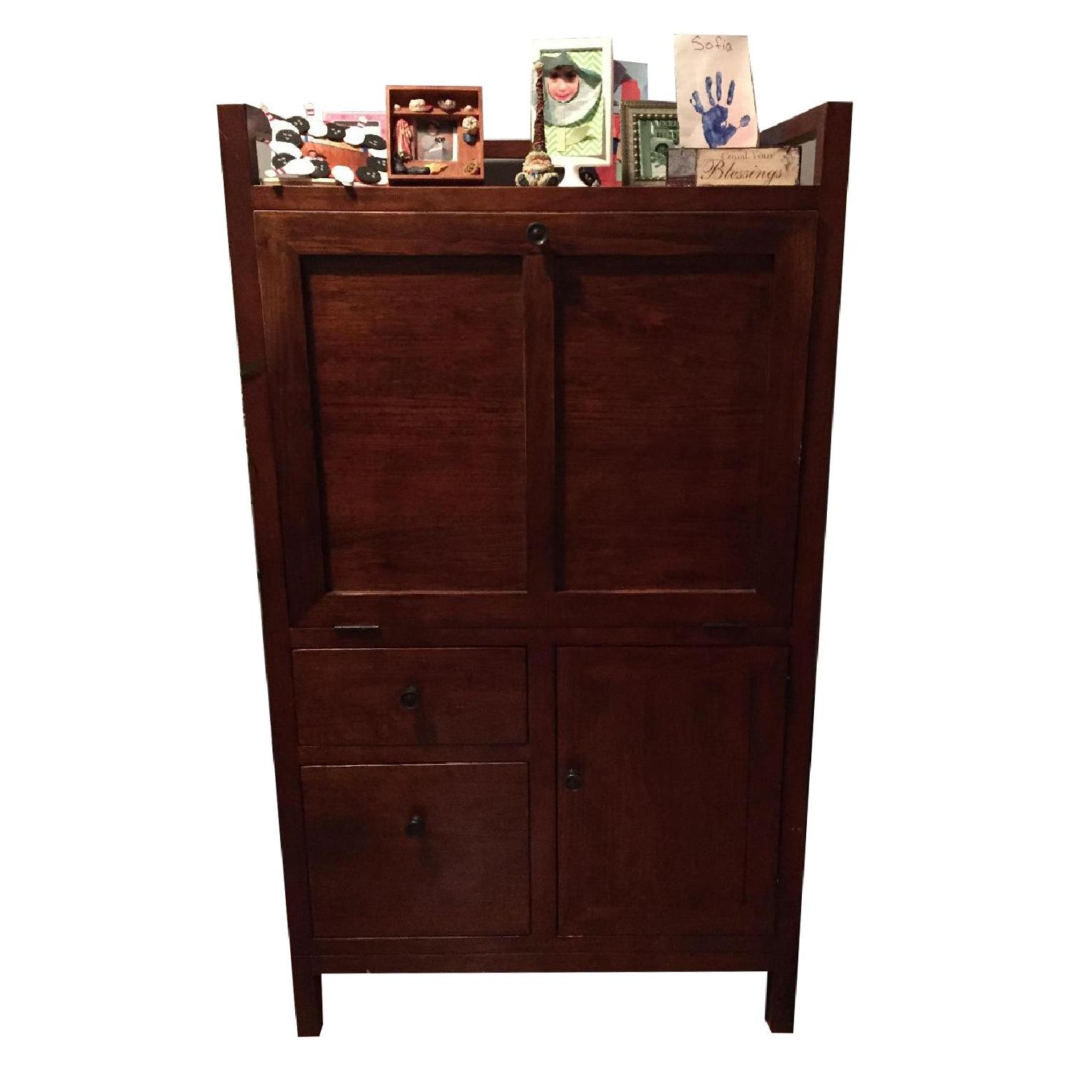 Crate & Barrel Computer Armoire AptDeco