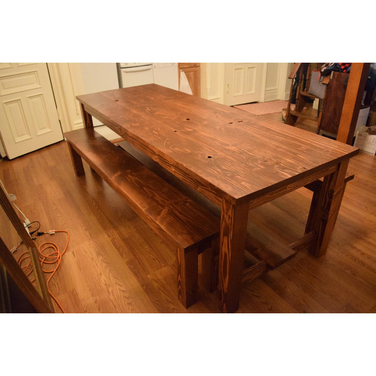 Custom Build Farm Table w/ 2 Benches - image-3