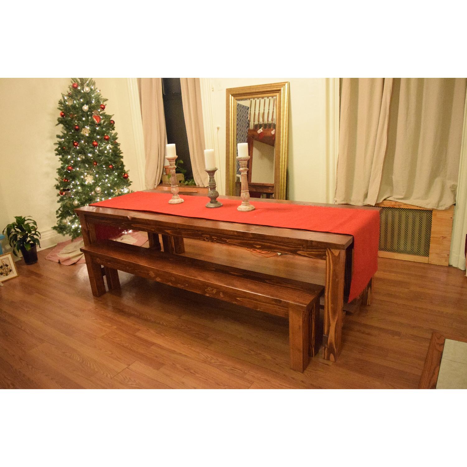 Custom Build Farm Table w/ 2 Benches - image-4