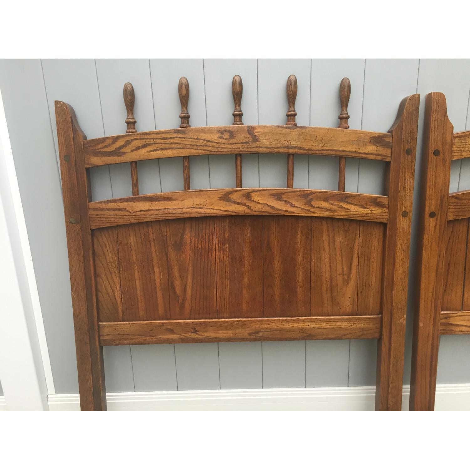 Oakwood Twin Size Headboards - Pair - image-1