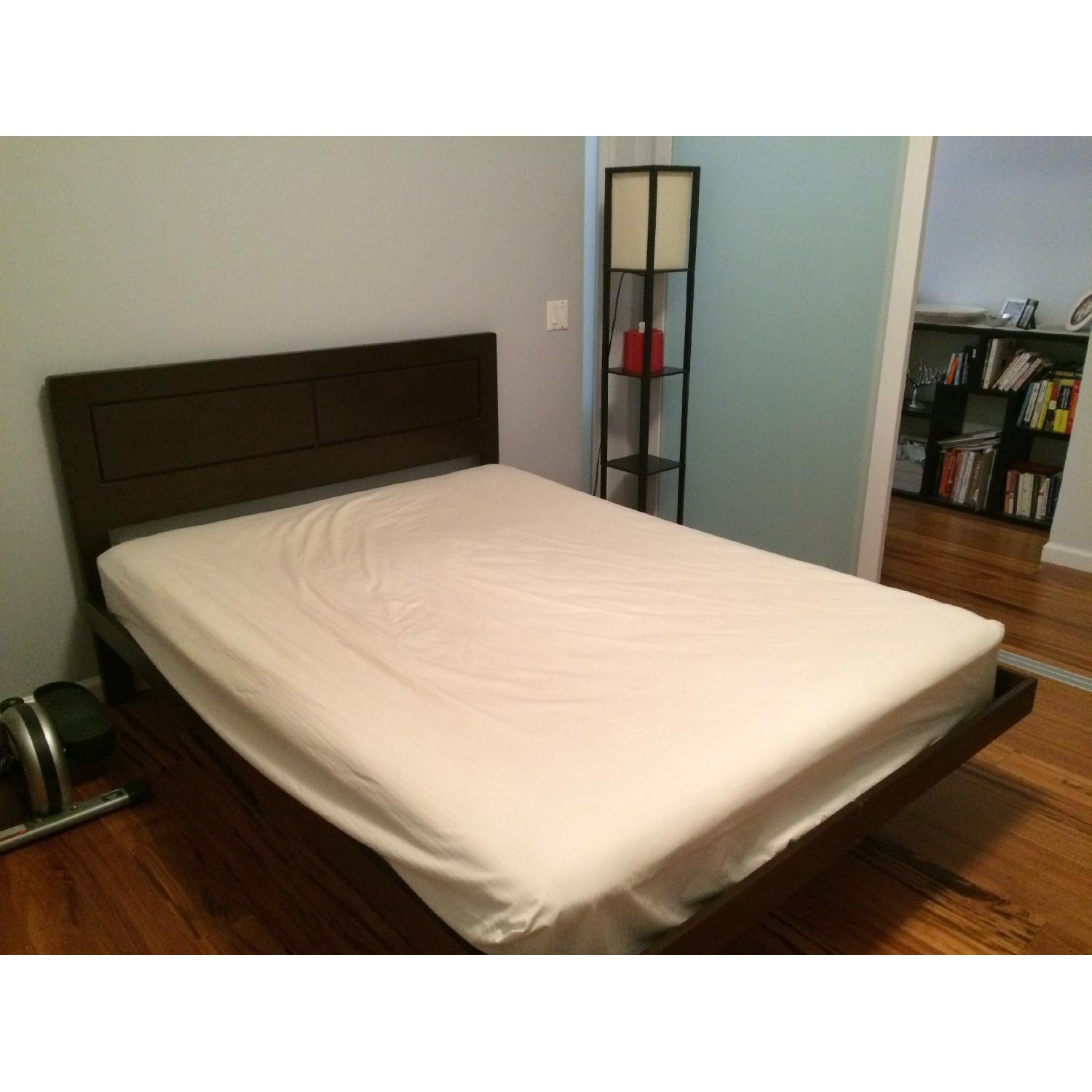 Gothic Queen Platform Bed w/ 4 Drawers & Headboard AptDeco