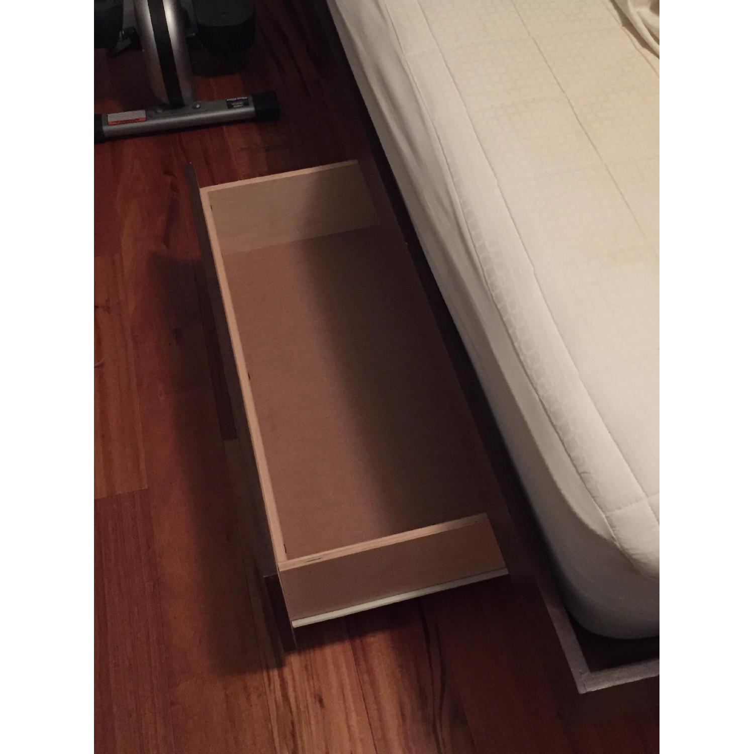 Gothic Queen Platform Bed w/ 4 Drawers & Headboard AptDeco