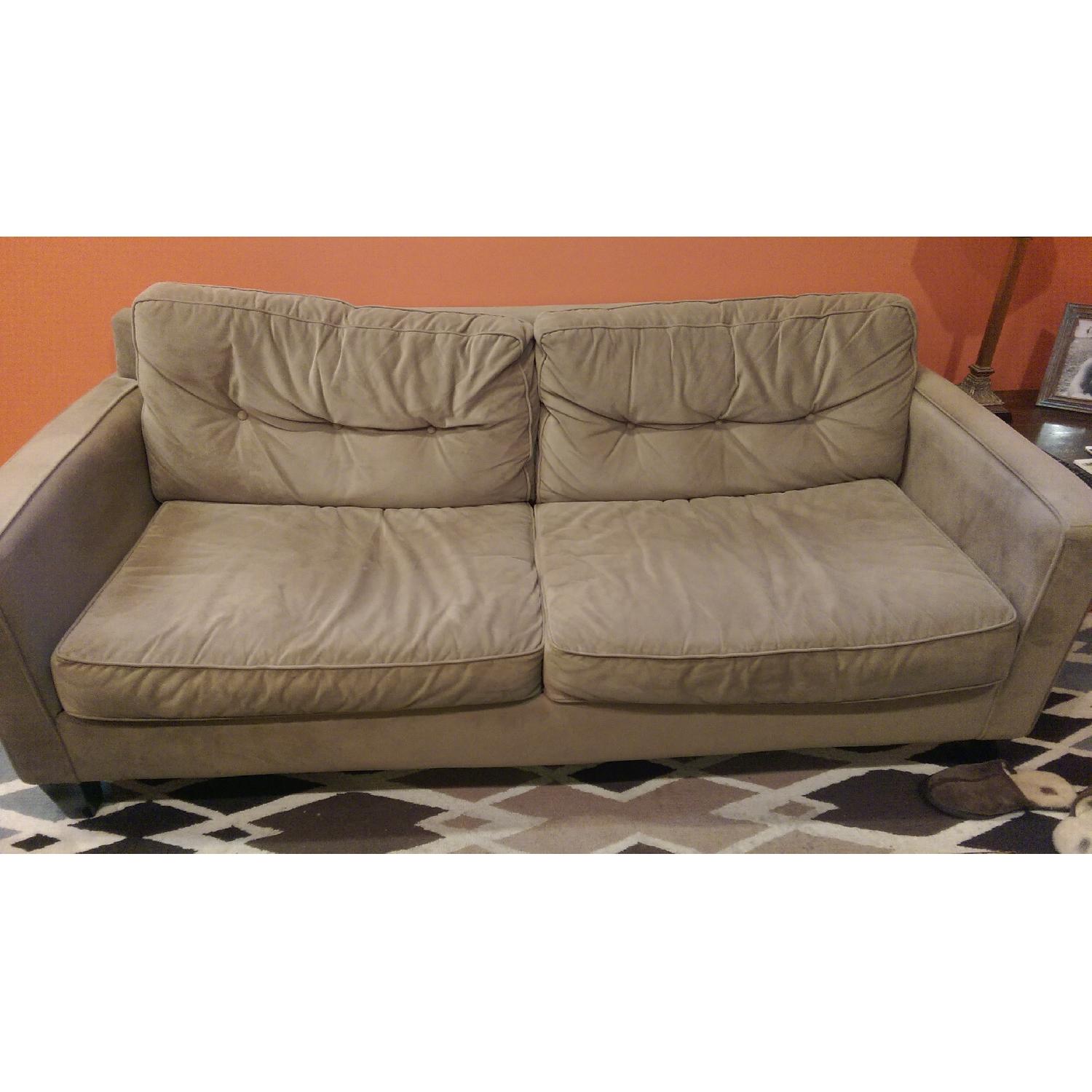 Beige Fabric Couch - image-1