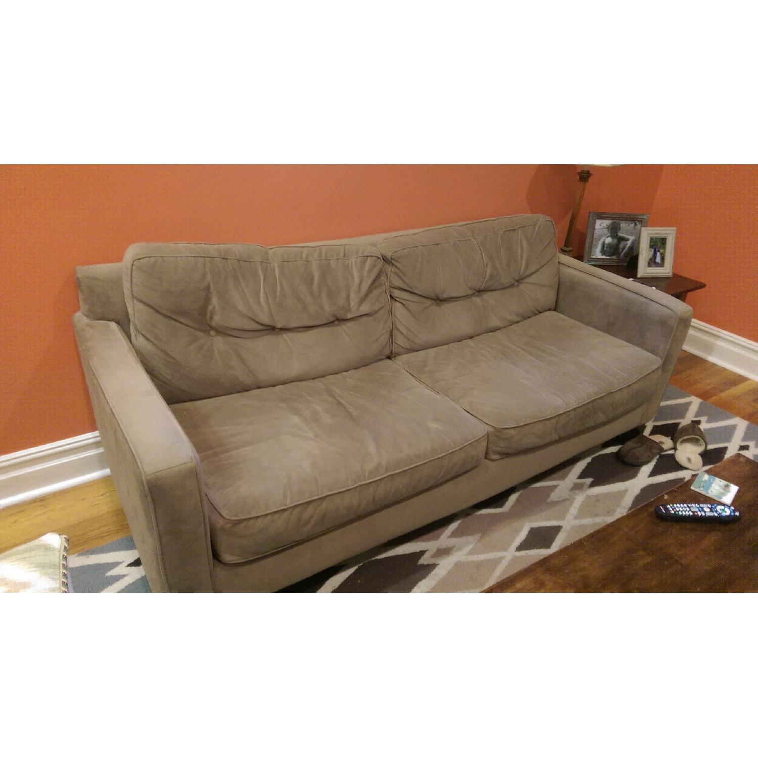 Beige Fabric Couch - image-2