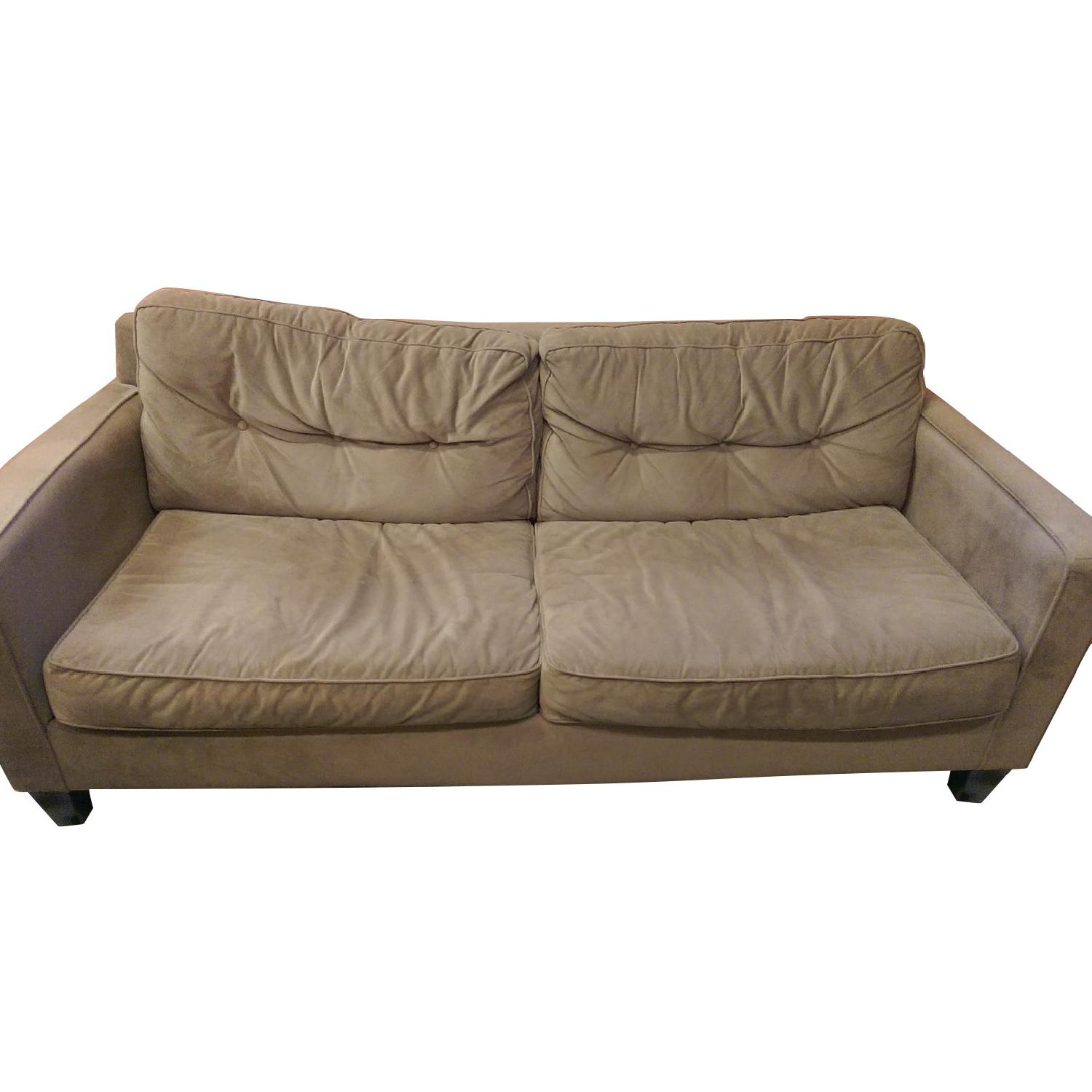 Beige Fabric Couch - image-0