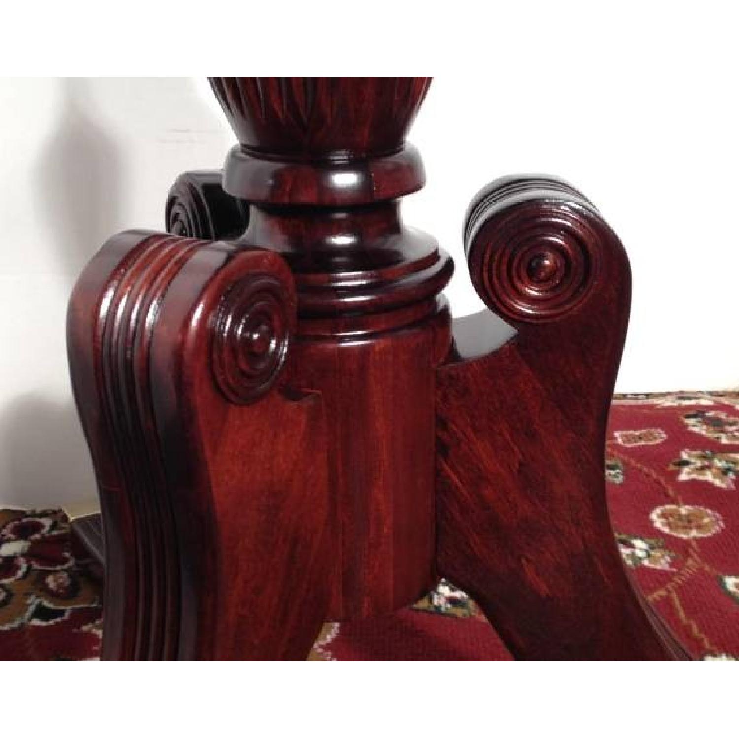 Bassett Antique Mahogany Duncan Phyfe Style Double Pedestal Dining Table - image-3