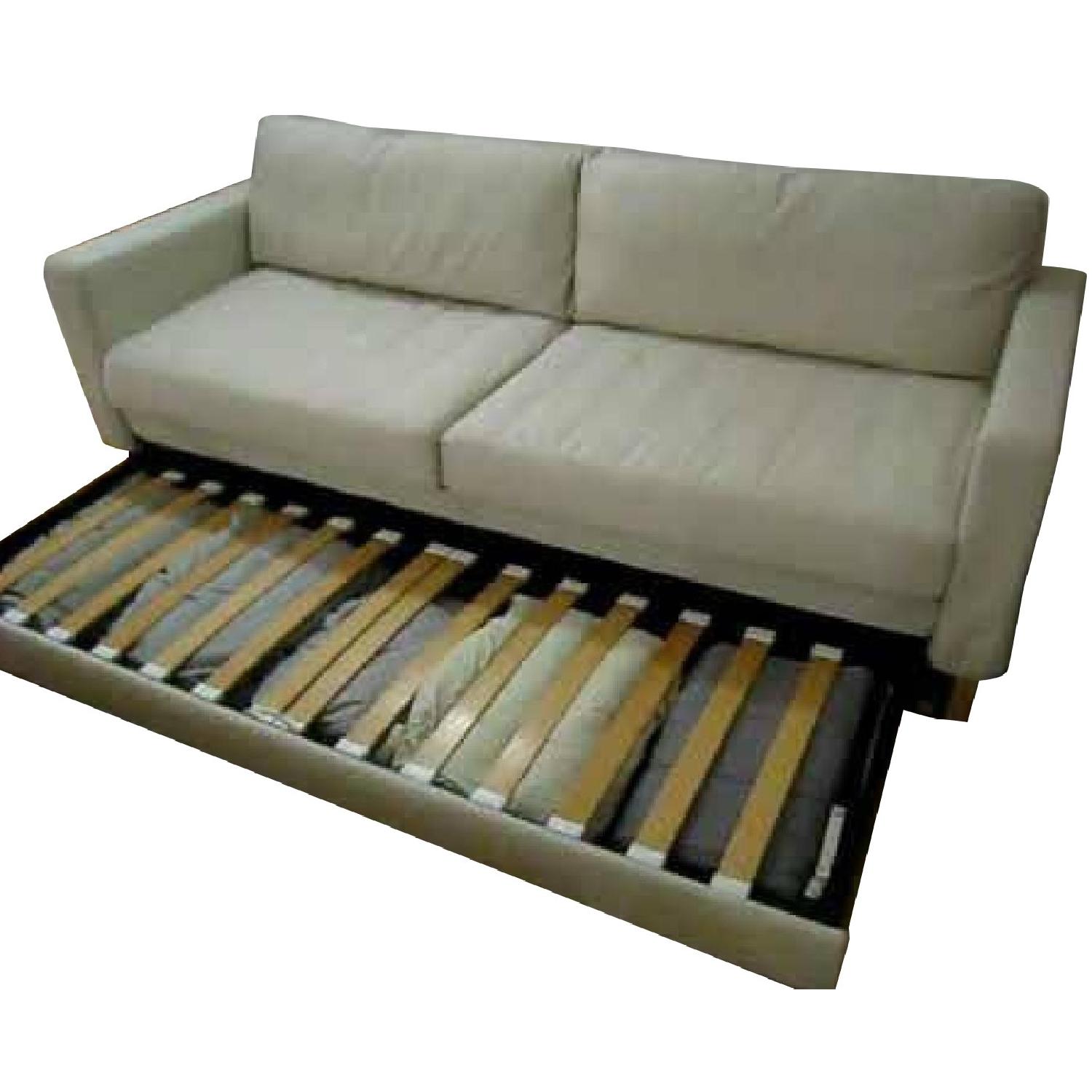 Ikea Karlstad Sofa Bed + Ottoman AptDeco