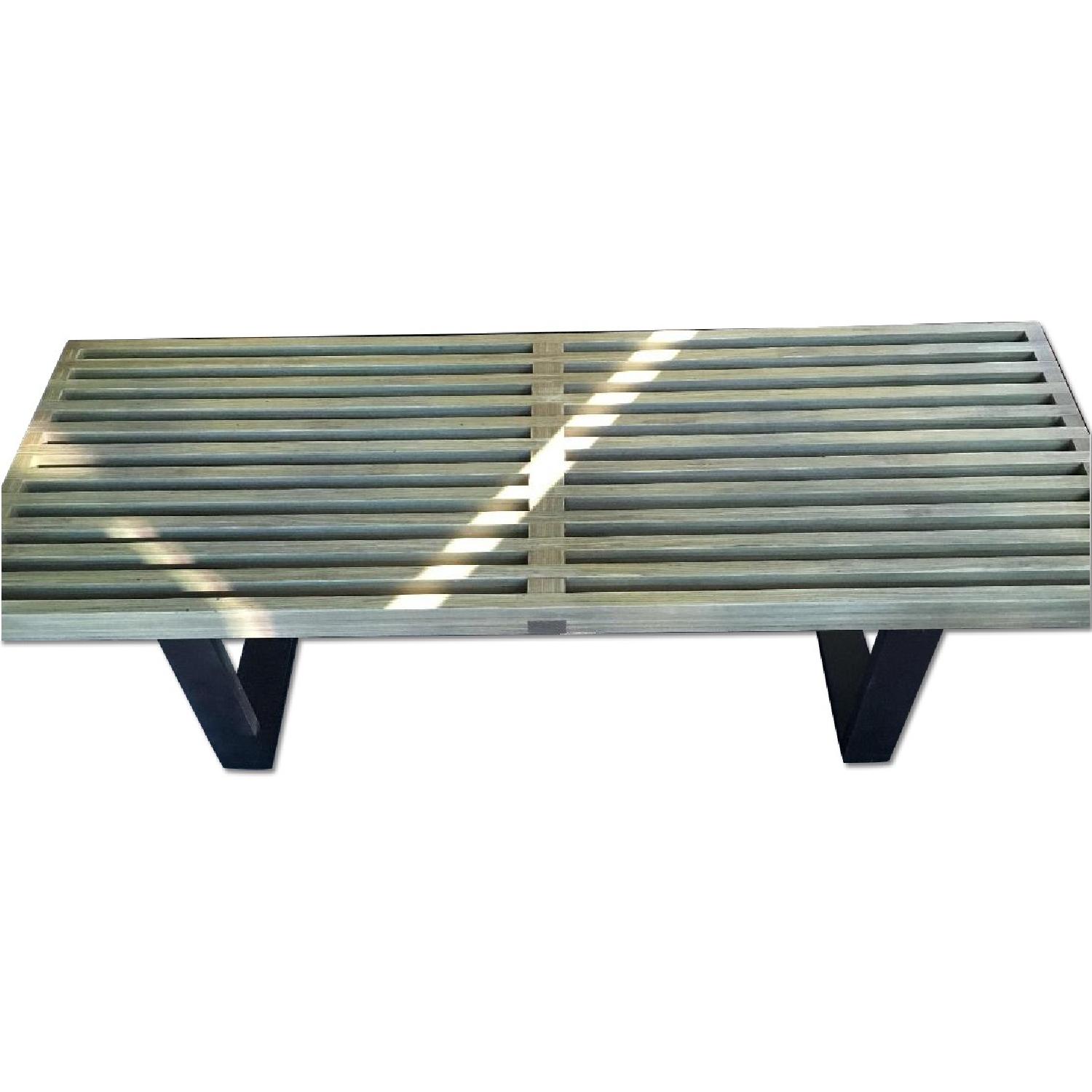Reproduction Nelson Platform Bench AptDeco