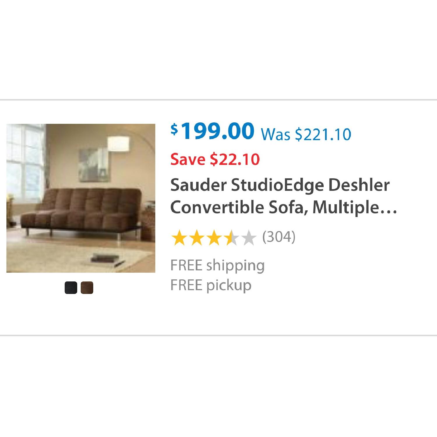 Sauder Studio Edge Deshler Convertible Sofa - image-5