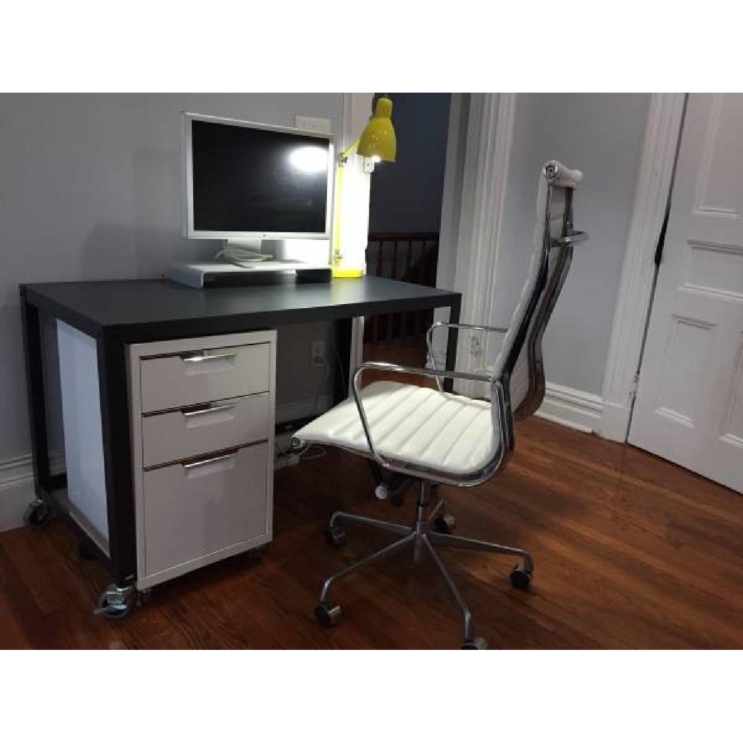 CB2 Carbon Rolling Desk - image-1