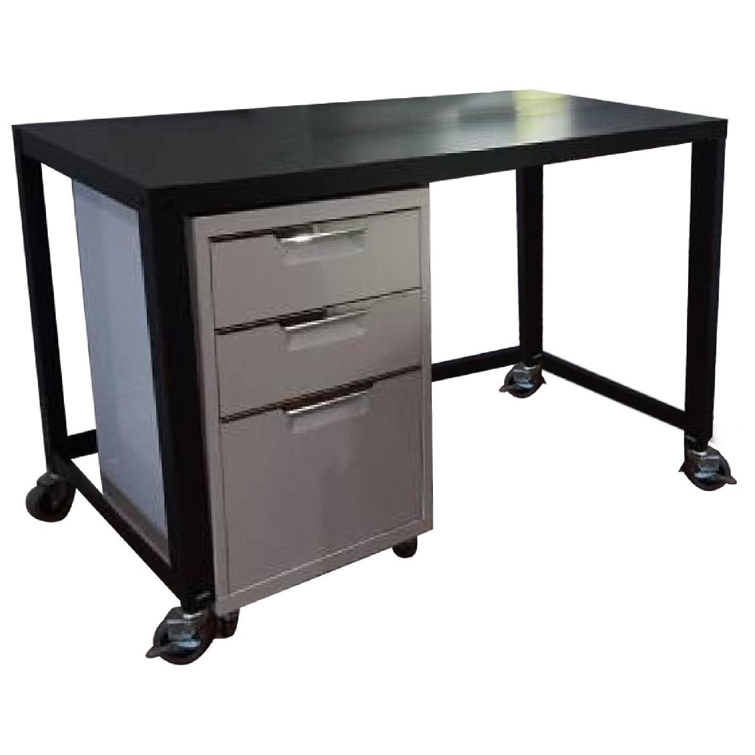 CB2 Carbon Rolling Desk - image-0