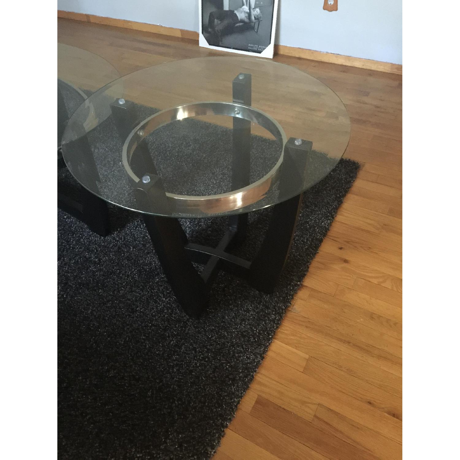Bob's Glass Top Coffee Table + 2 End Tables - image-3