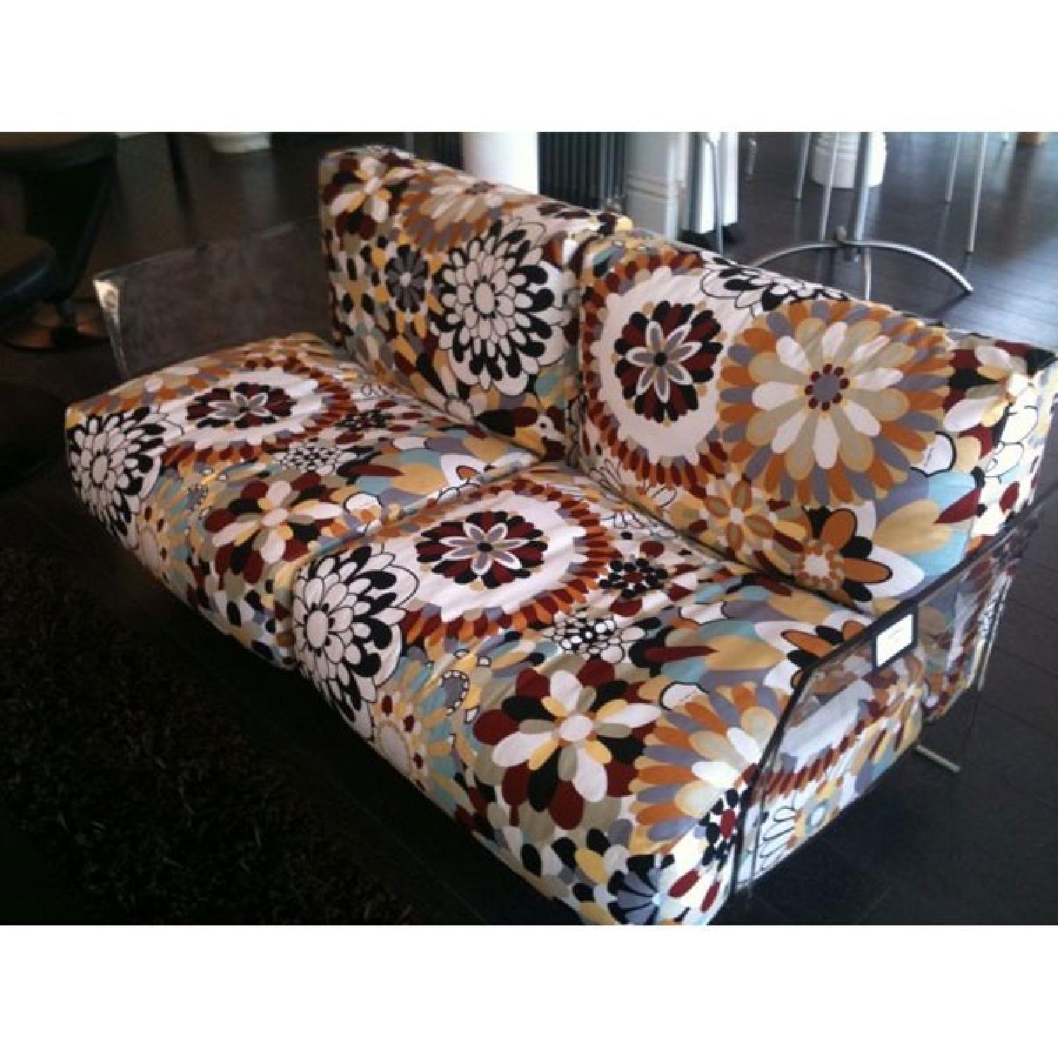 Kartell Pop Missoni Print Sofa in Kyoto Color w/ Transparent Frame - image-5