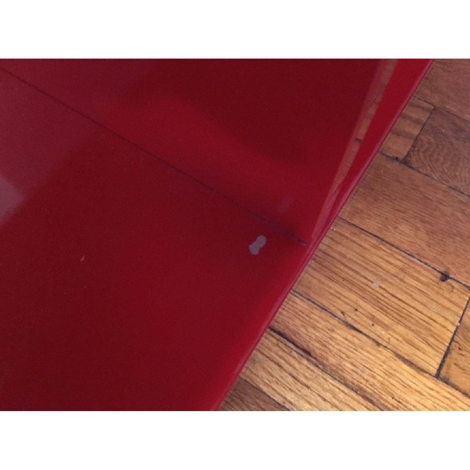 Ikea Kallax Red Lacquer Bookshelf/Room Divider with Storage Drawers - image-4