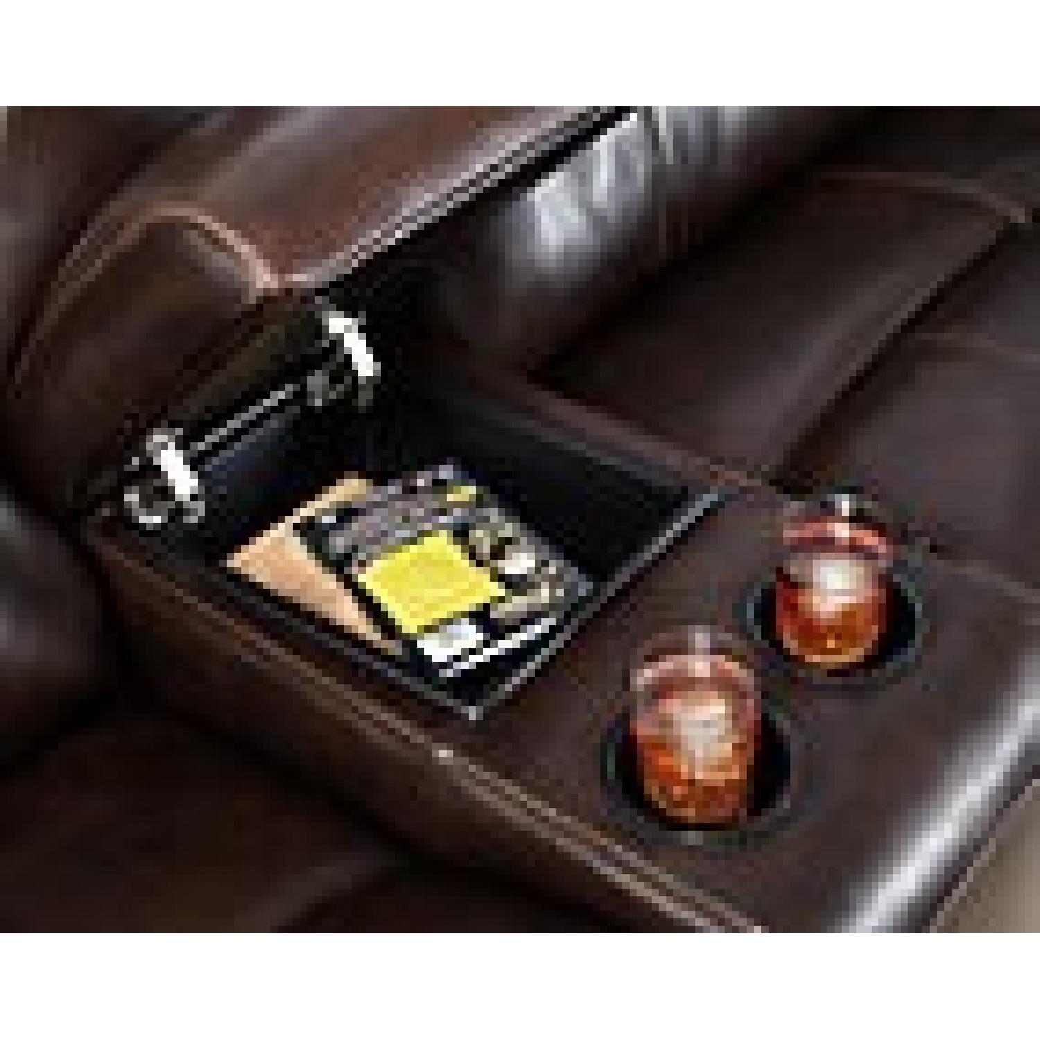 Ashley's Extended Leather Sectional with Left Arm Lounger - image-4