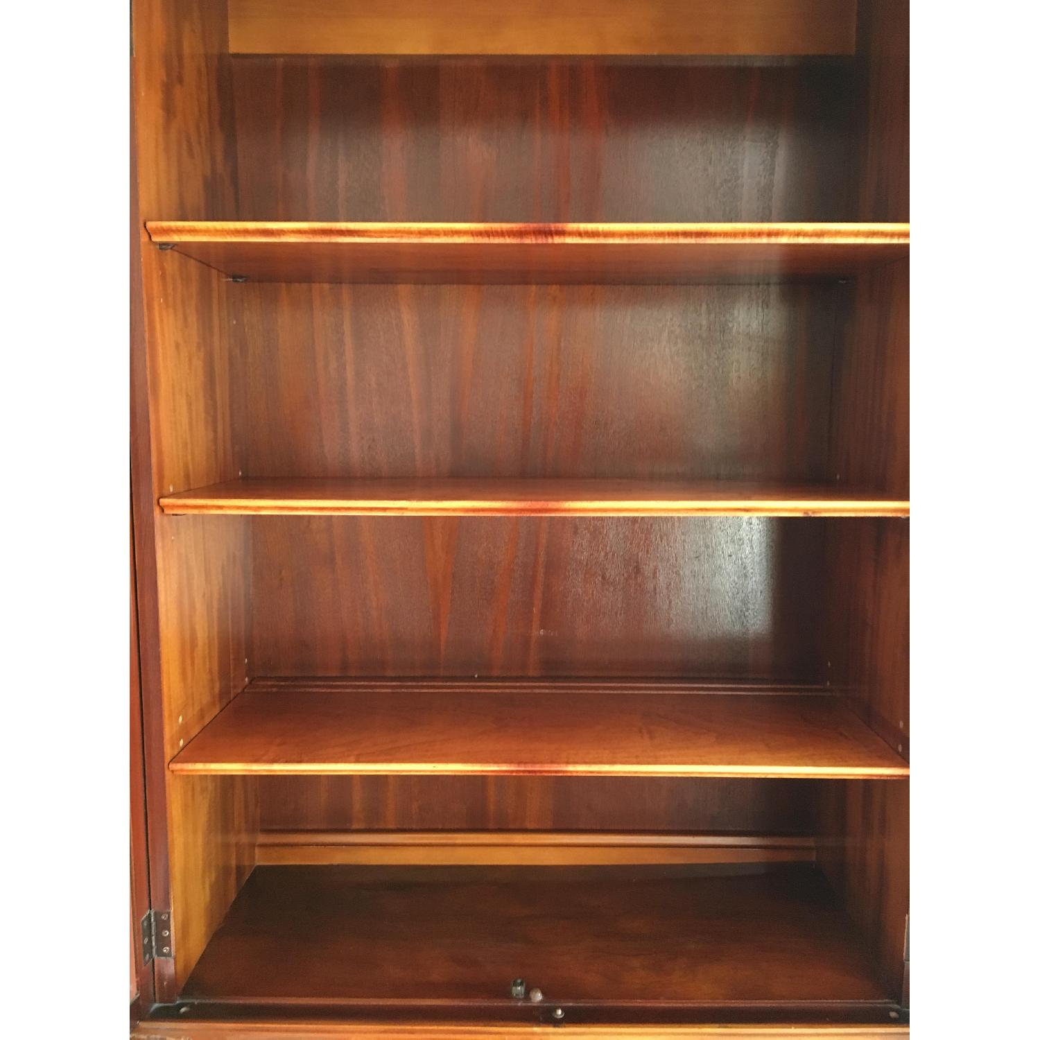 Saginaw Furniture Mahogany China Hutch & Secretary Desk - image-4