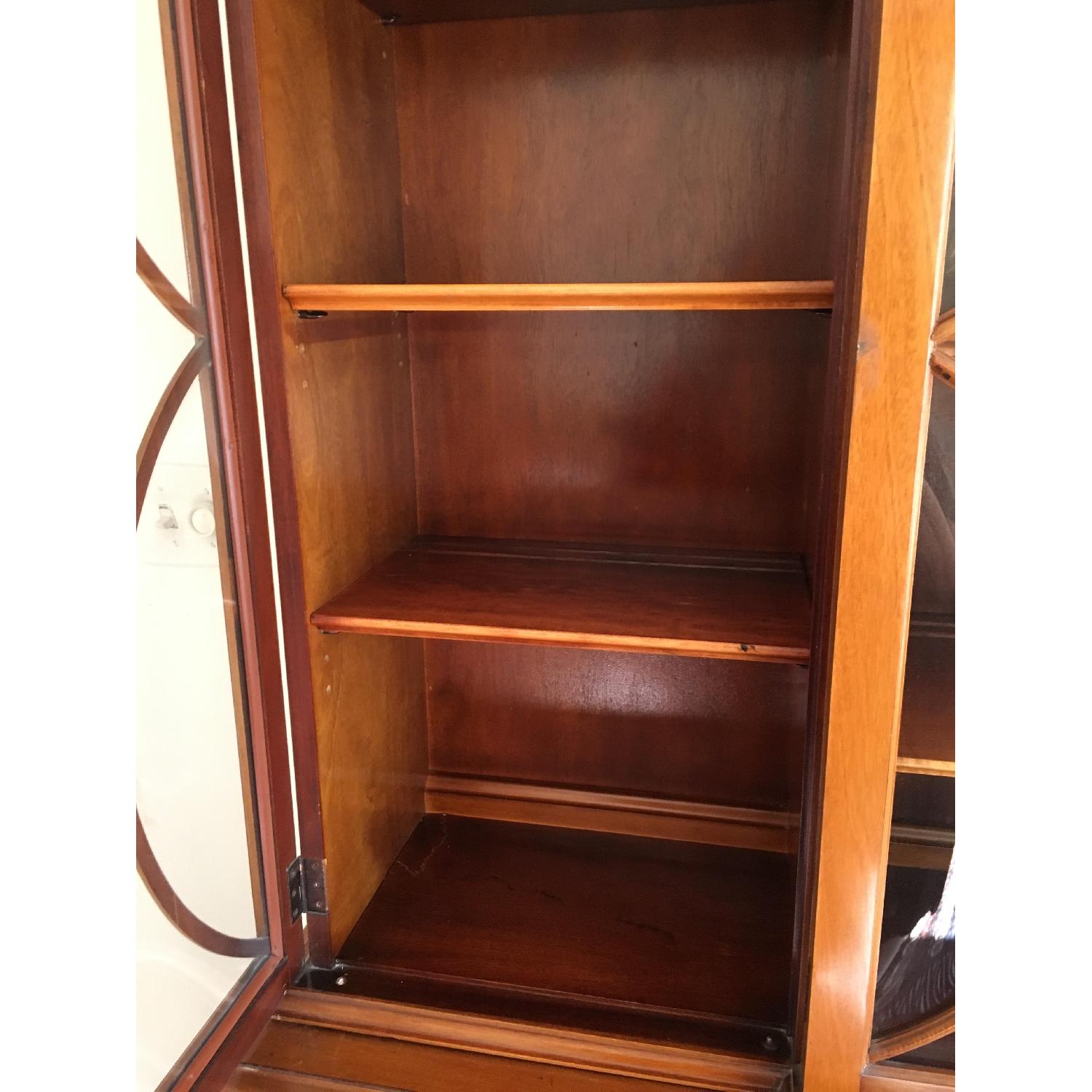 Saginaw Furniture Mahogany China Hutch & Secretary Desk - image-5