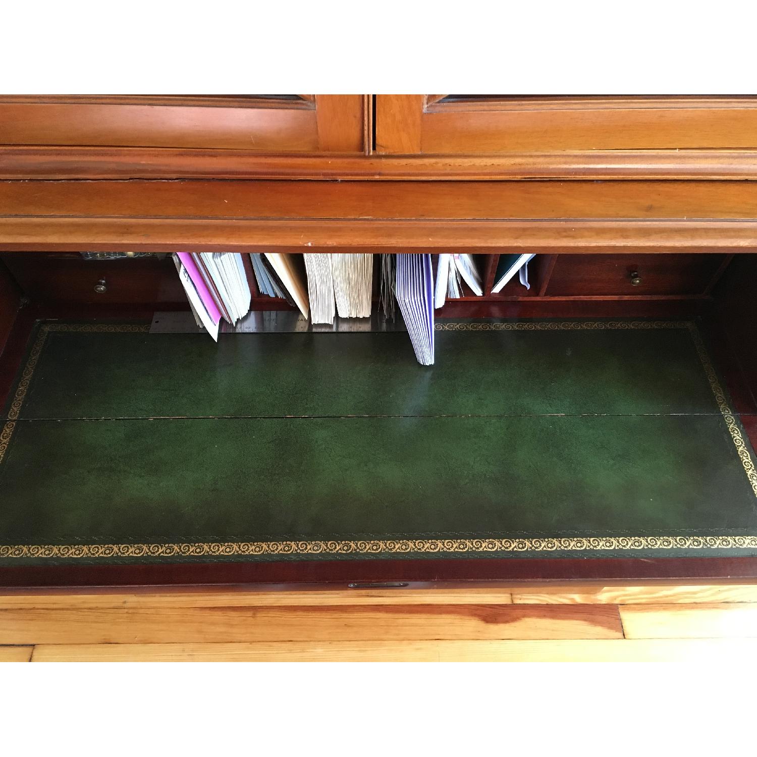 Saginaw Furniture Mahogany China Hutch & Secretary Desk - image-11