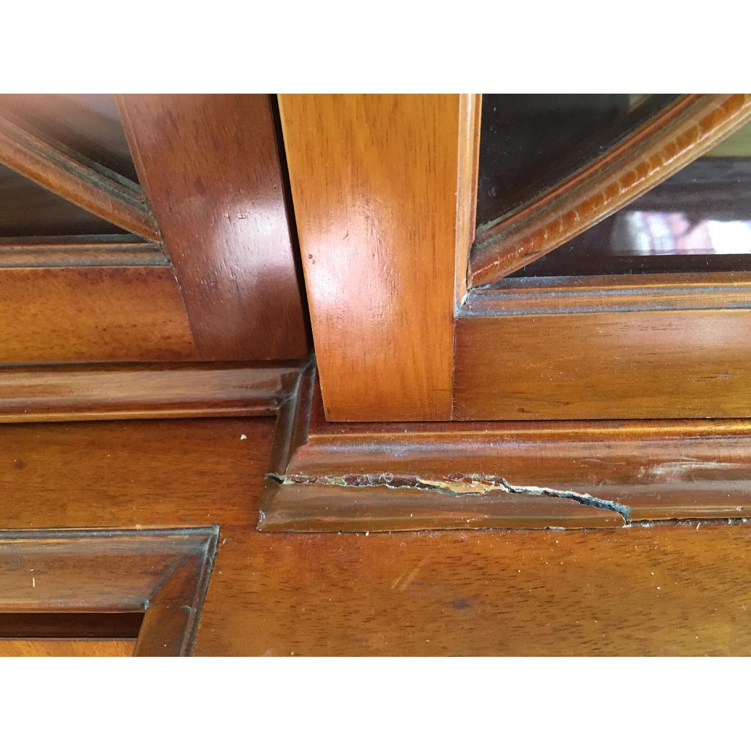 Saginaw Furniture Mahogany China Hutch & Secretary Desk - image-12