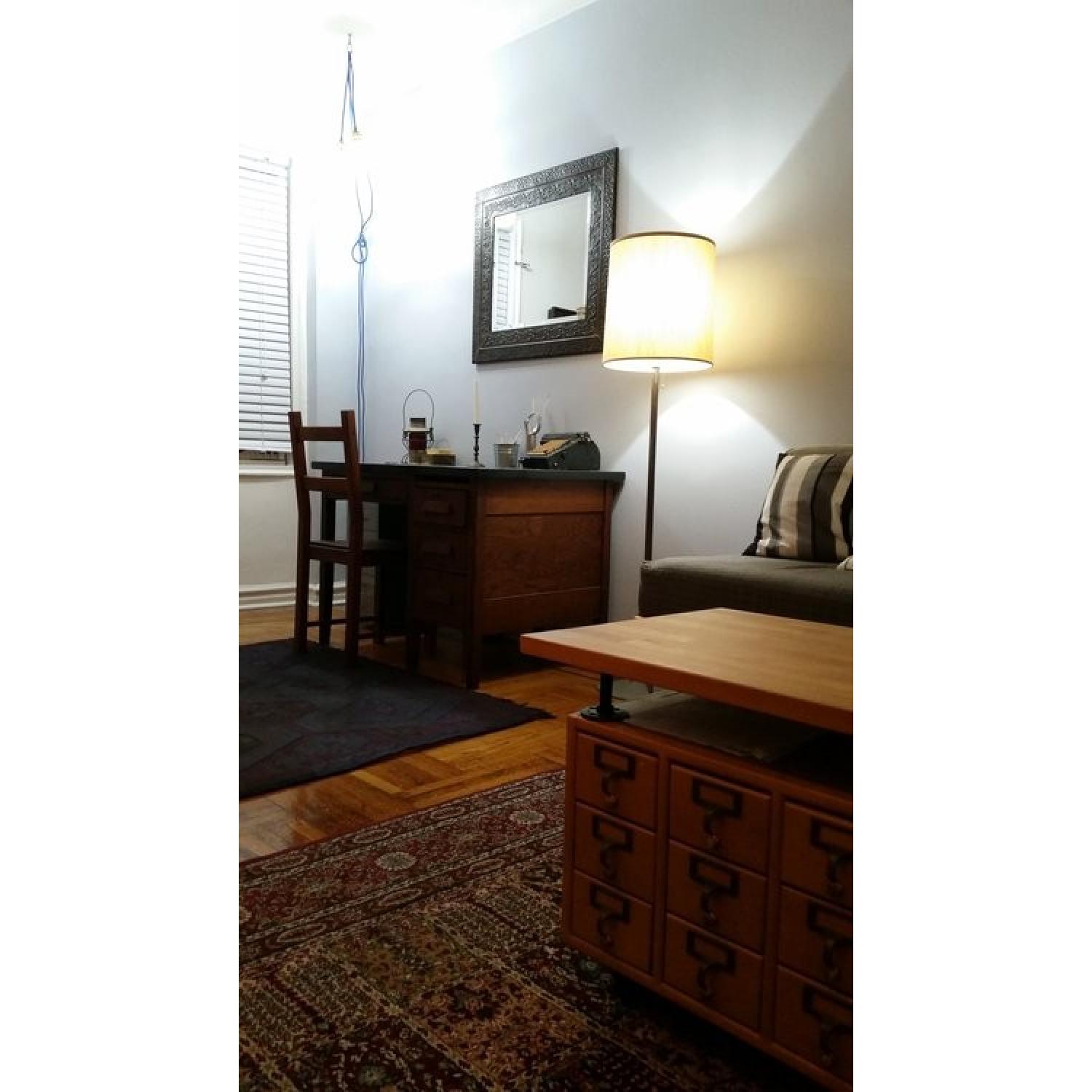 Classic 1940s Oak Desk - image-3