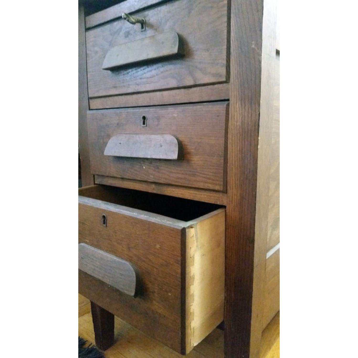 Classic 1940s Oak Desk - image-5