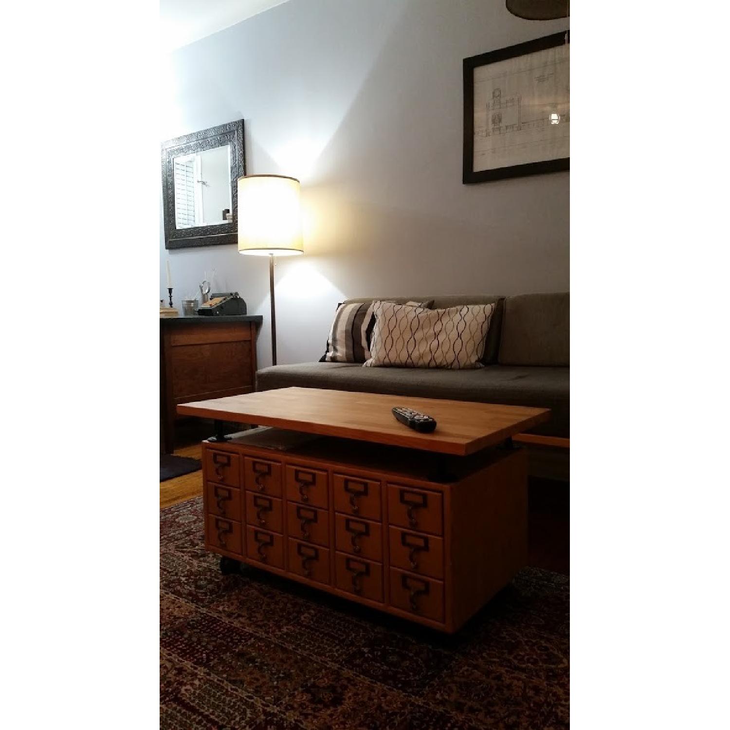 Library Card Catalog Coffee Table AptDeco