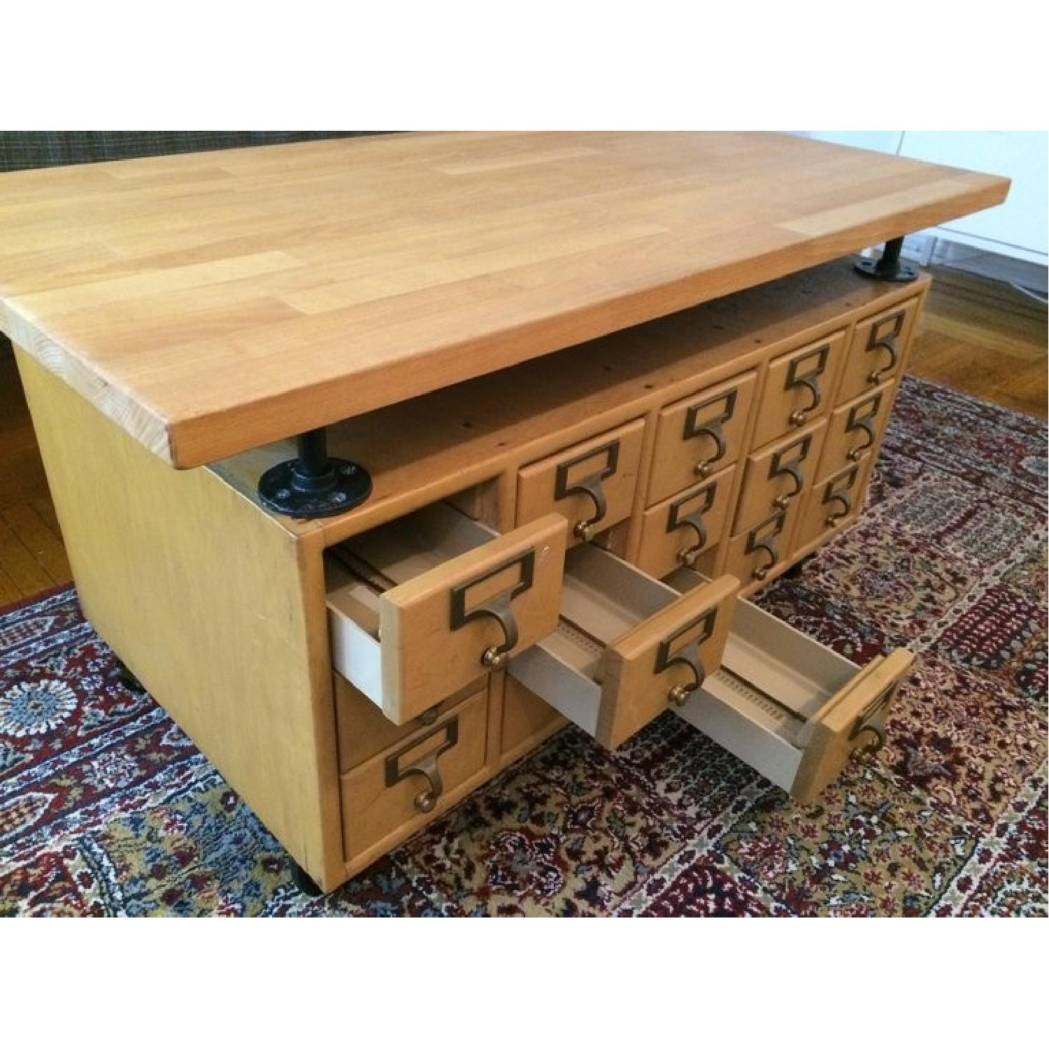 Library Card Catalog Coffee Table - image-10