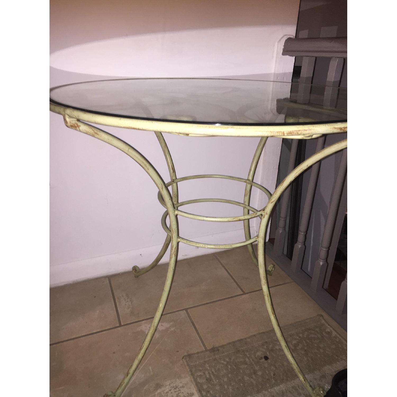 Pier 1 Glass Top Round Bistro/Dining Table - image-3