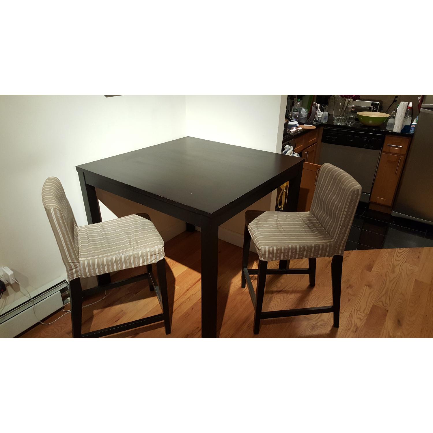 Ikea Bar Table w/ 2 Chairs - image-1