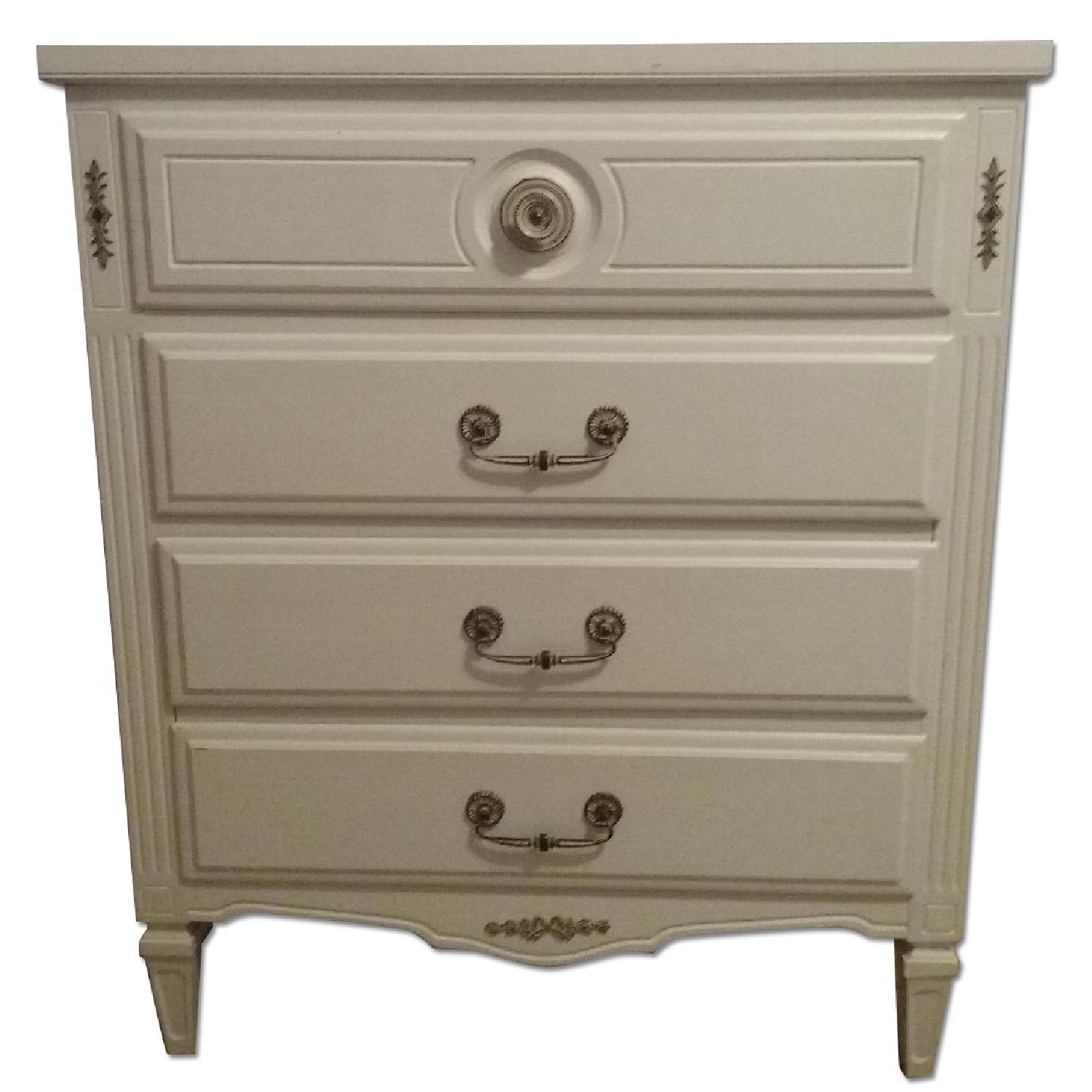 White Antique Dresser - AptDeco