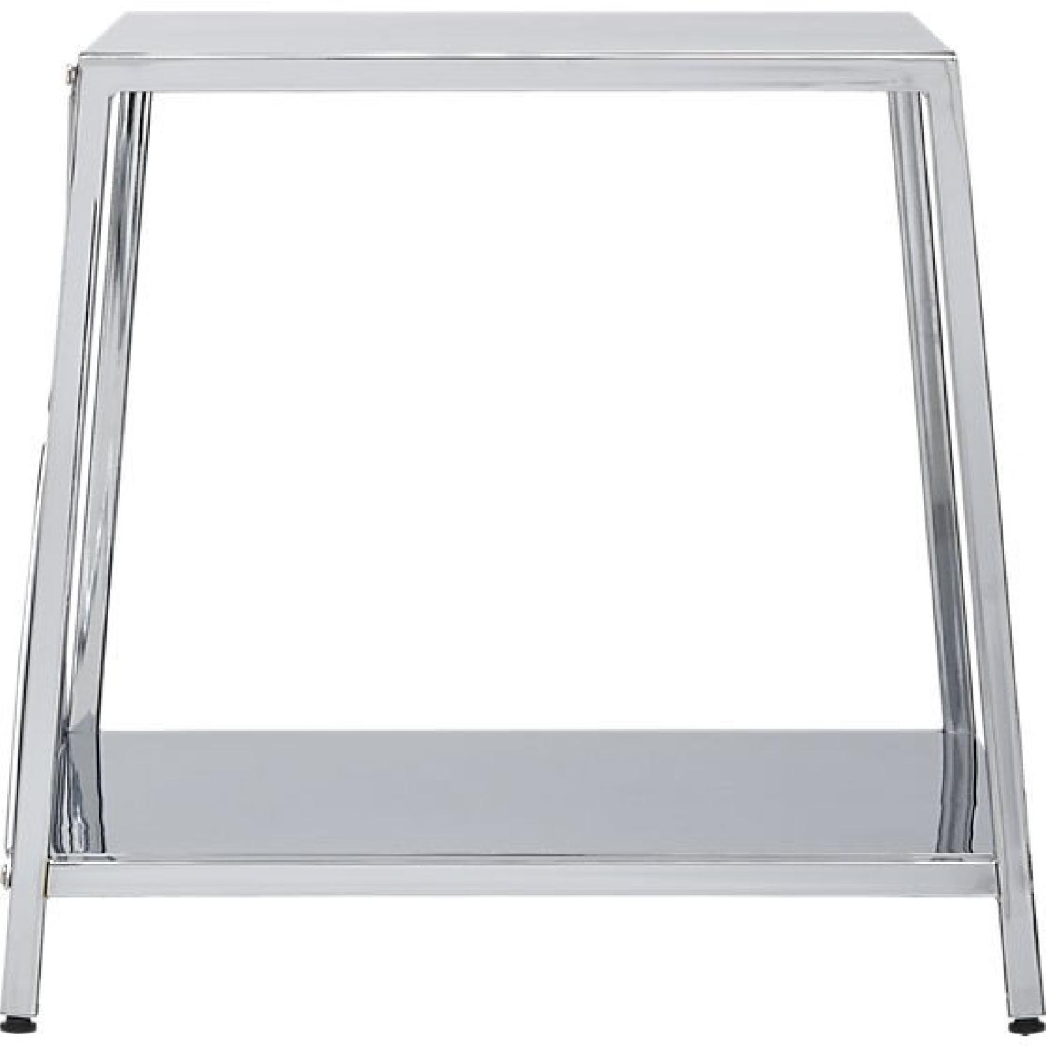 CB2 Chrome Nightstand - image-1